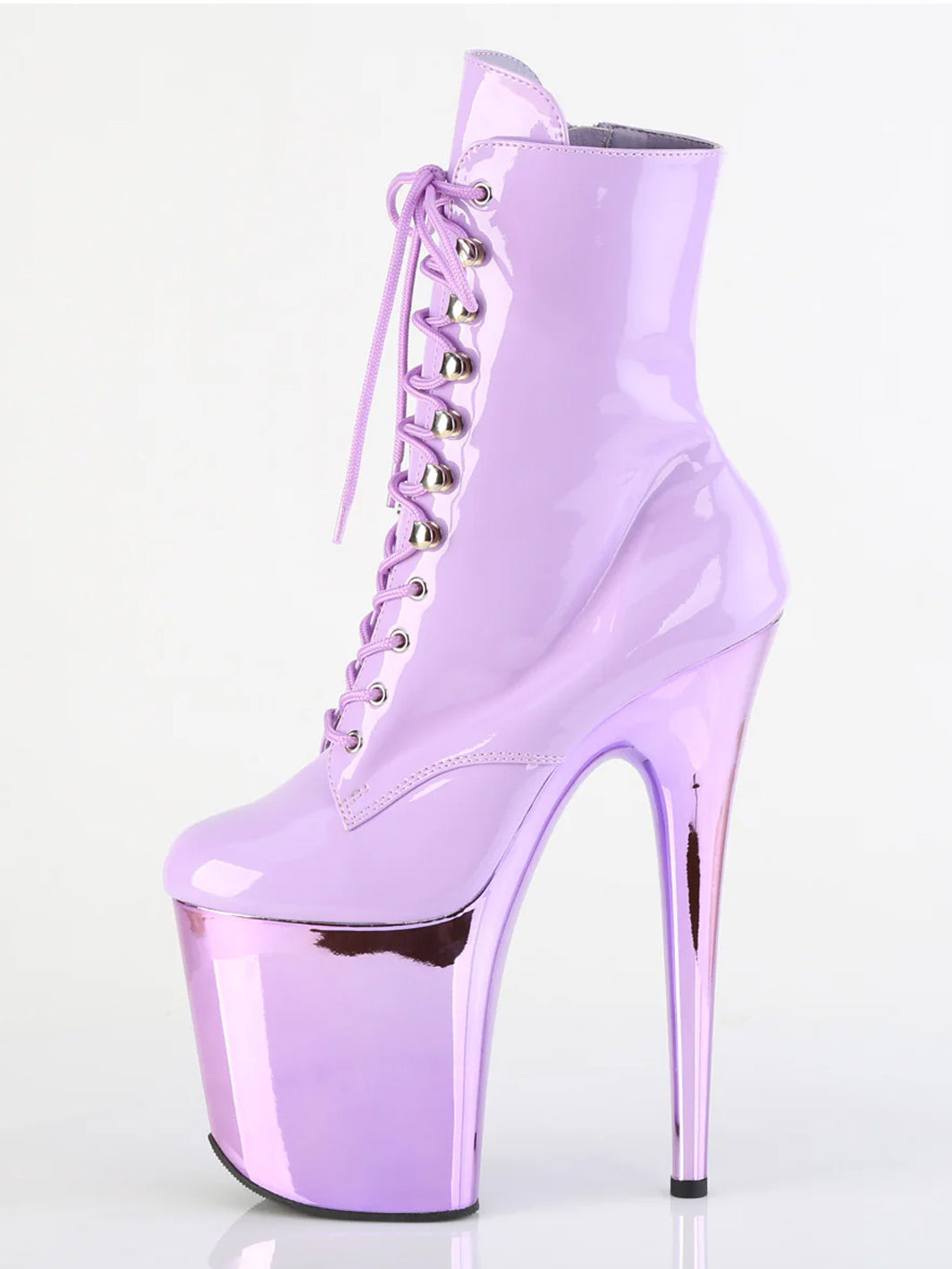 FLAMINGO-1020 - LAVENDER PATENT/CHROME ✰ PRE ORDER ✰