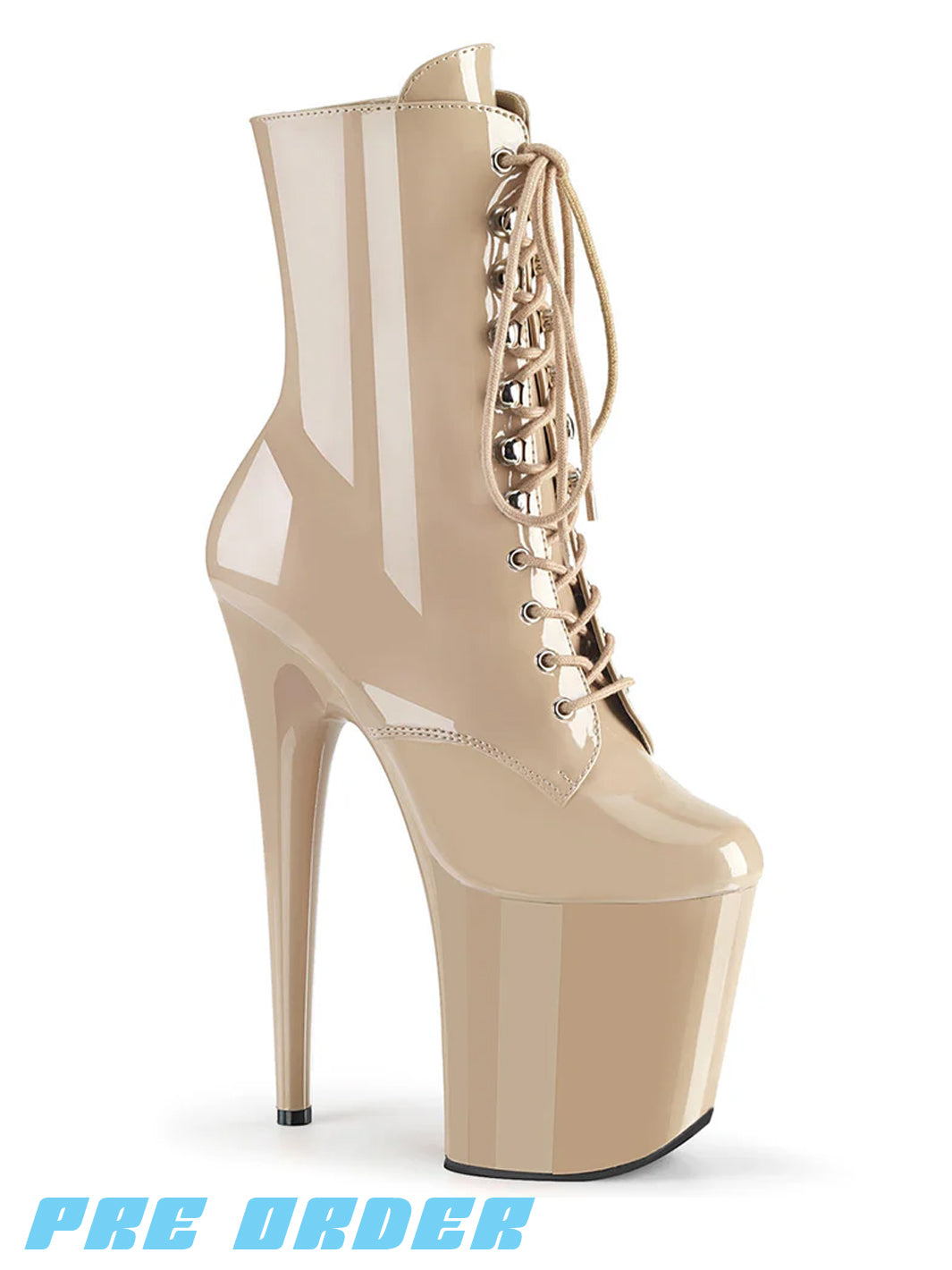 FLAMINGO-1020 - BEIGE PATENT ✰ PRE ORDER ✰