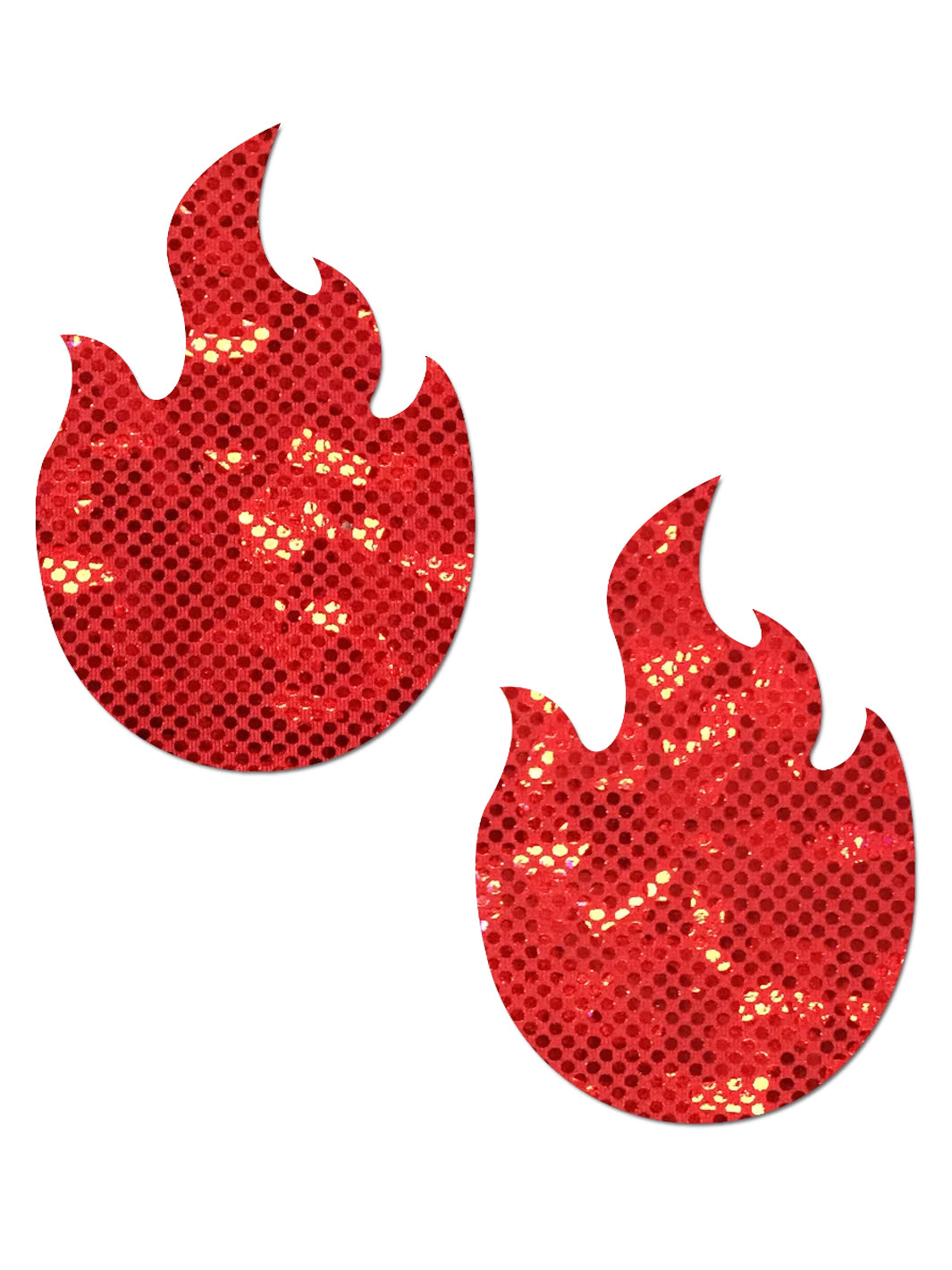 FLAME NIPPLE PASTIES - RED