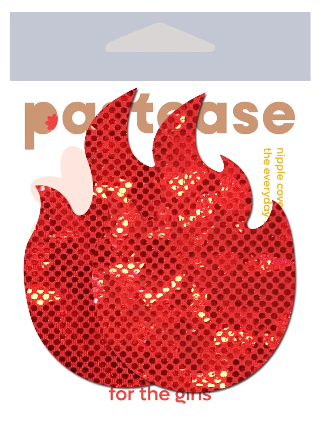 FLAME NIPPLE PASTIES - RED