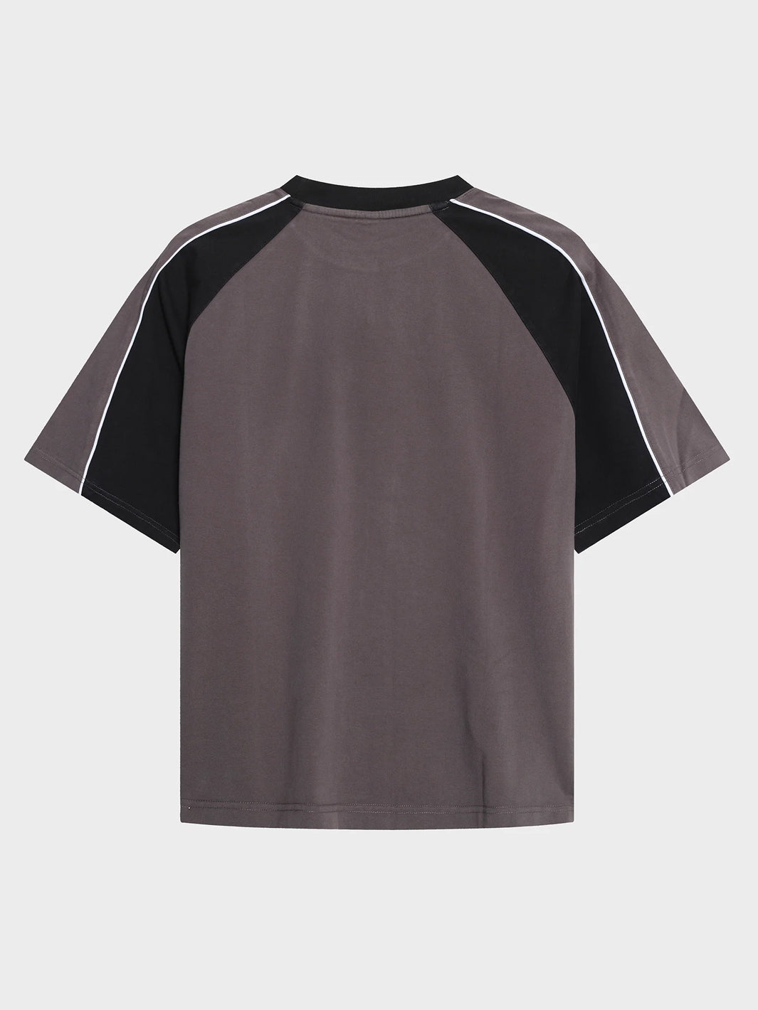 FLAMES PANEL TEE - VINTAGE GREY/BLACK