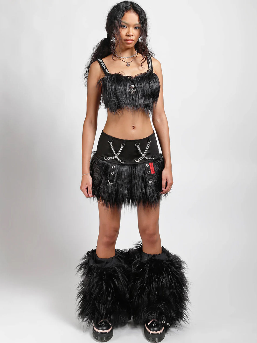 FURTASTIC PLEATED MINI SKIRT