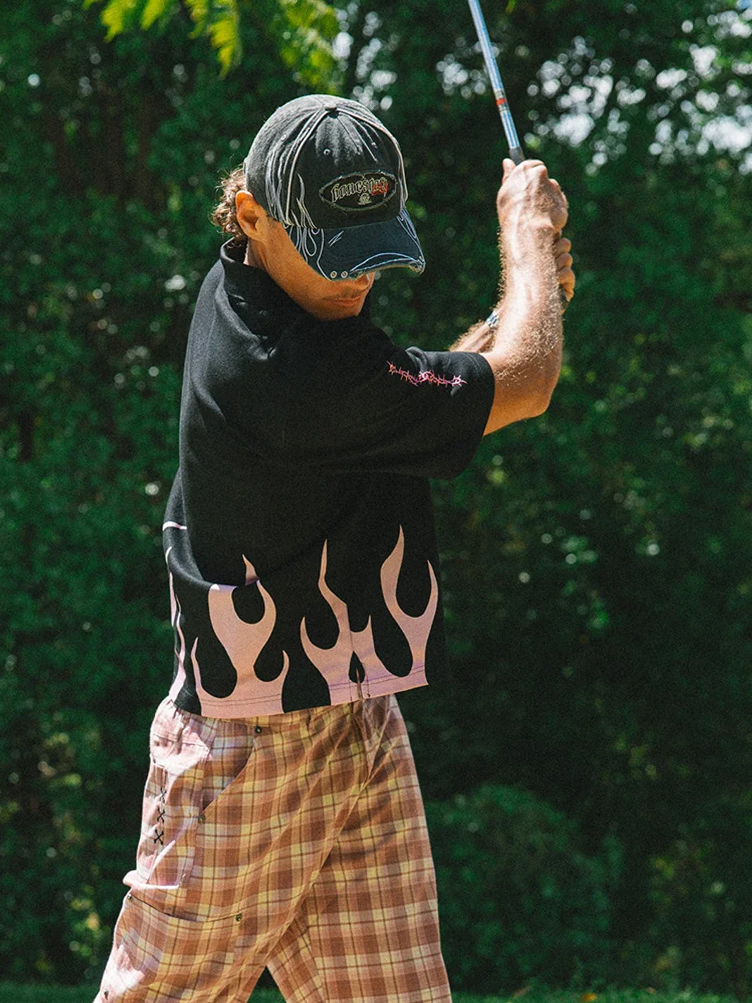 SWINGERS BURNER GOLF CAP - BLACK