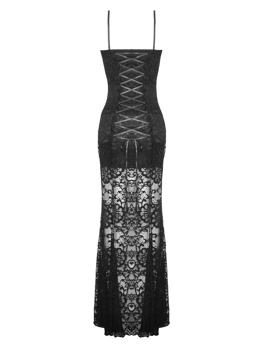 BLACK PARADE LACE MAXI DRESS