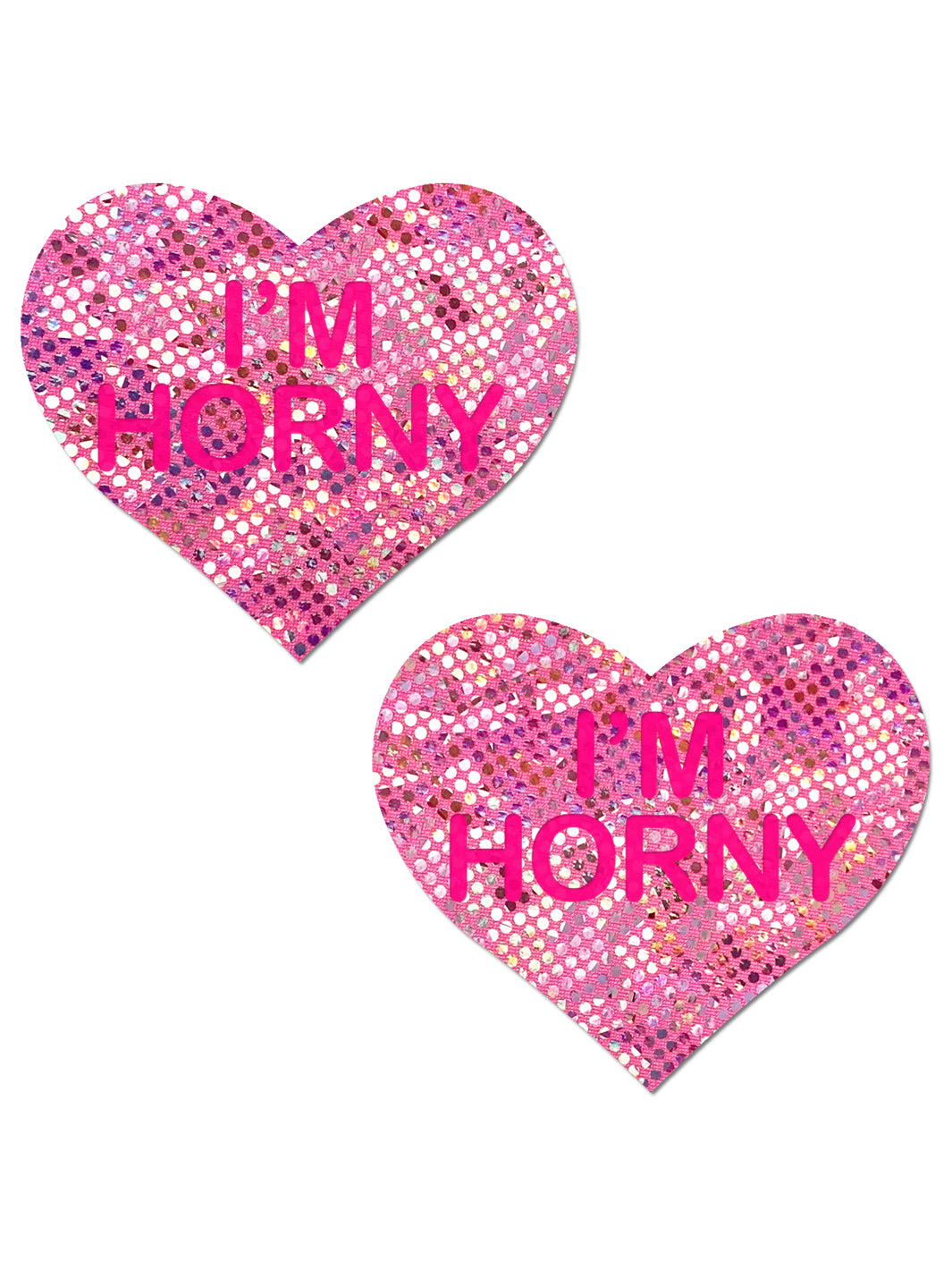 PINK HEART NIPPLE PASTIES - I'M HORNY
