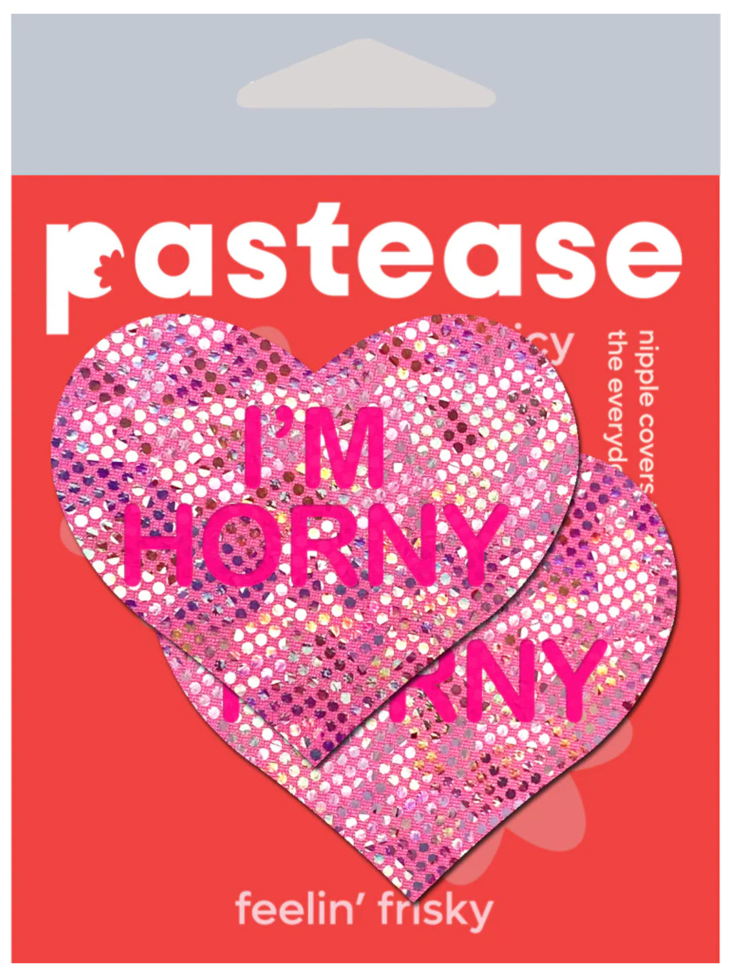 PINK HEART NIPPLE PASTIES - I'M HORNY
