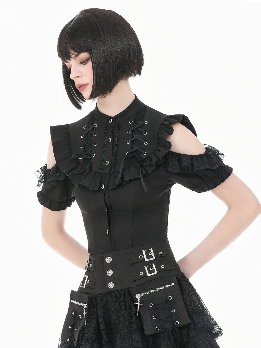 SALEM RUFFLE BLOUSE