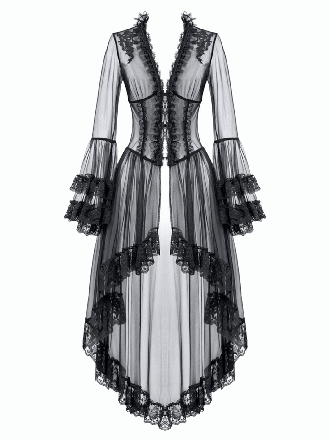 PHANTOM SHEER LACE ROBE