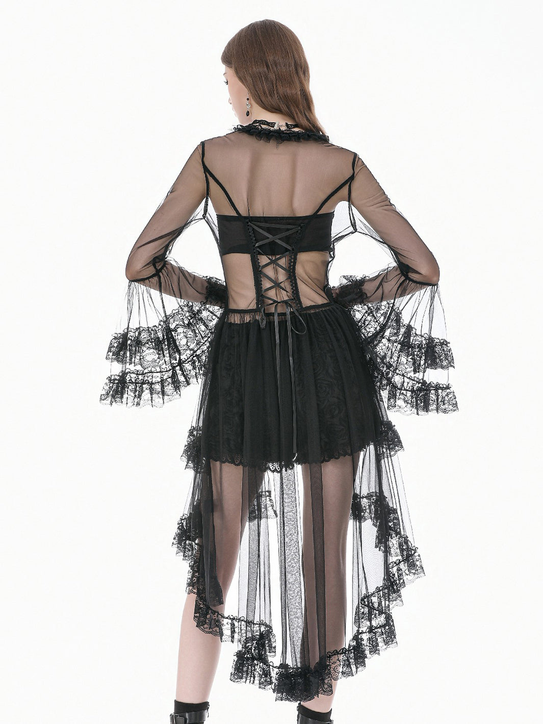 PHANTOM SHEER LACE ROBE