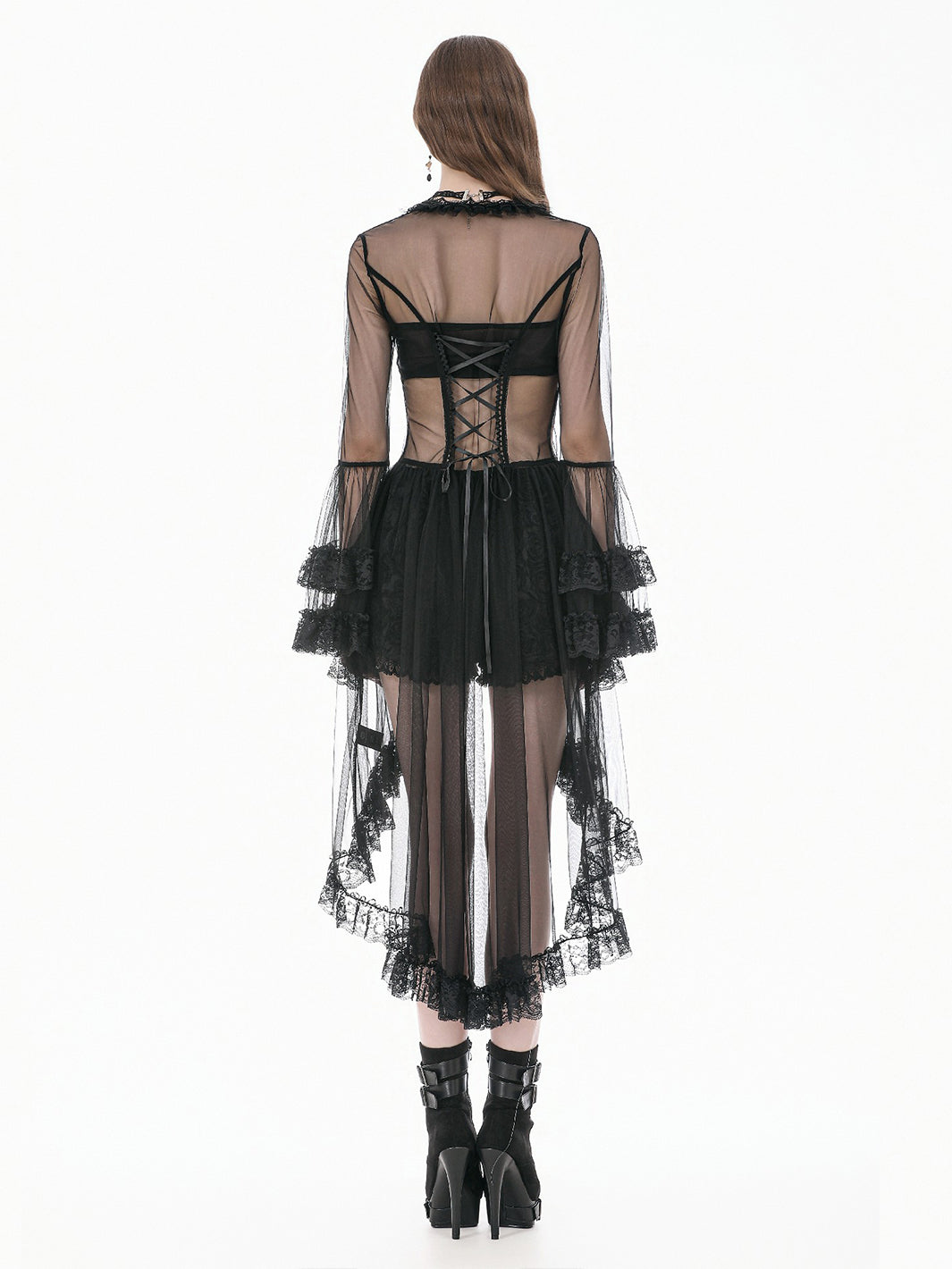 PHANTOM SHEER LACE ROBE