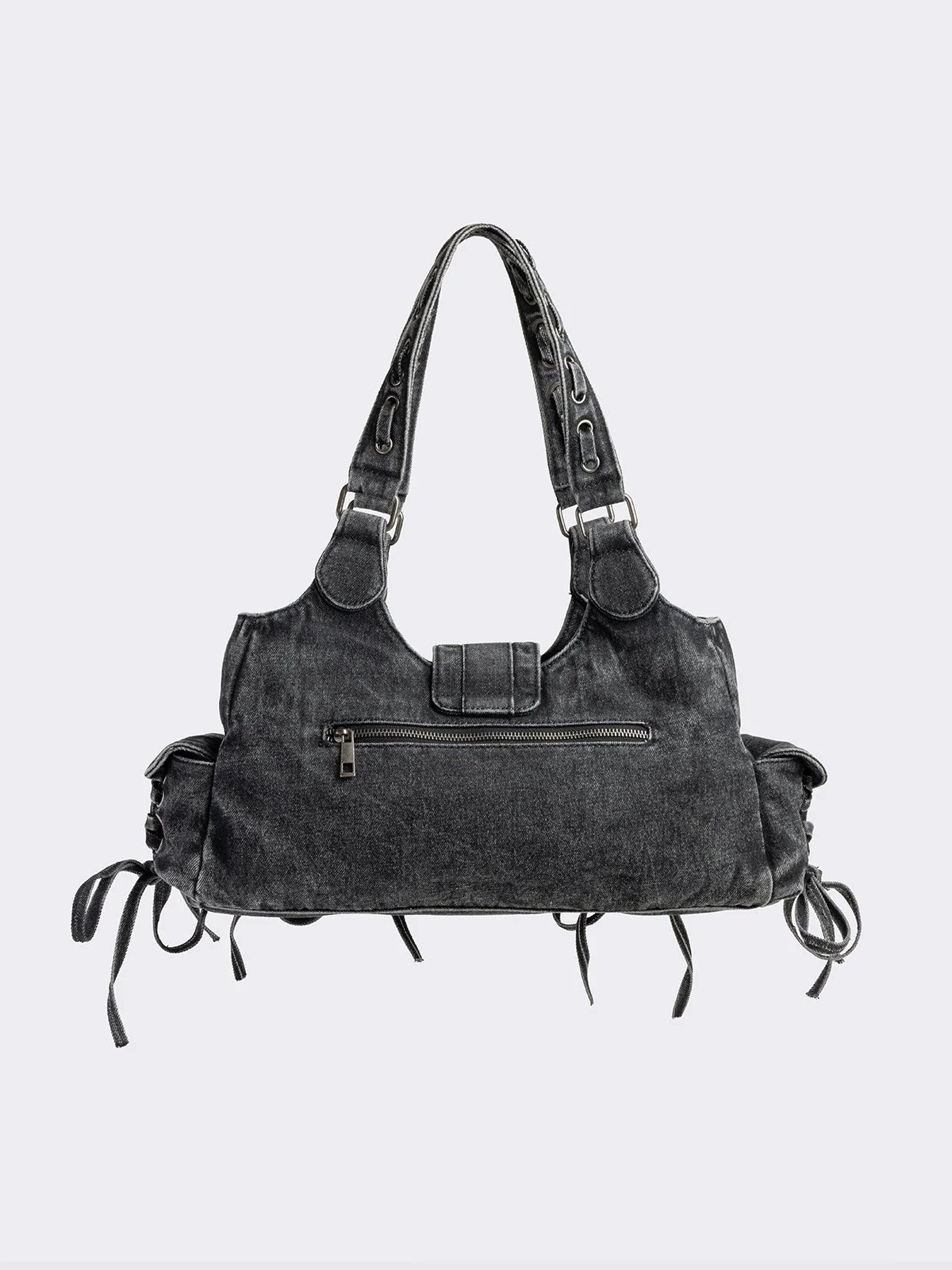 LOCKLYN DENIM SHOULDER BAG