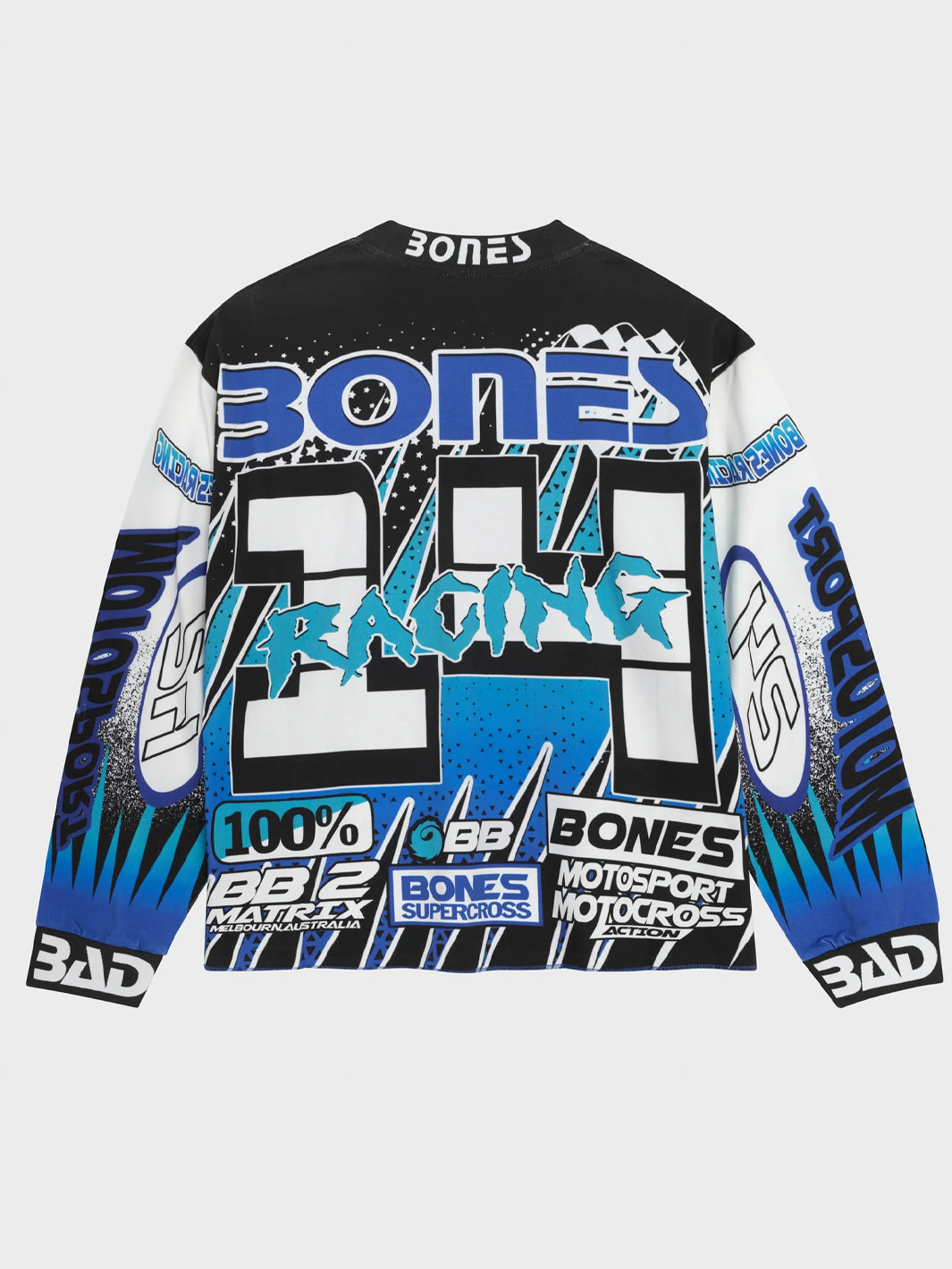 BONES MOTOCROSS JERSEY - BLUE/BLACK