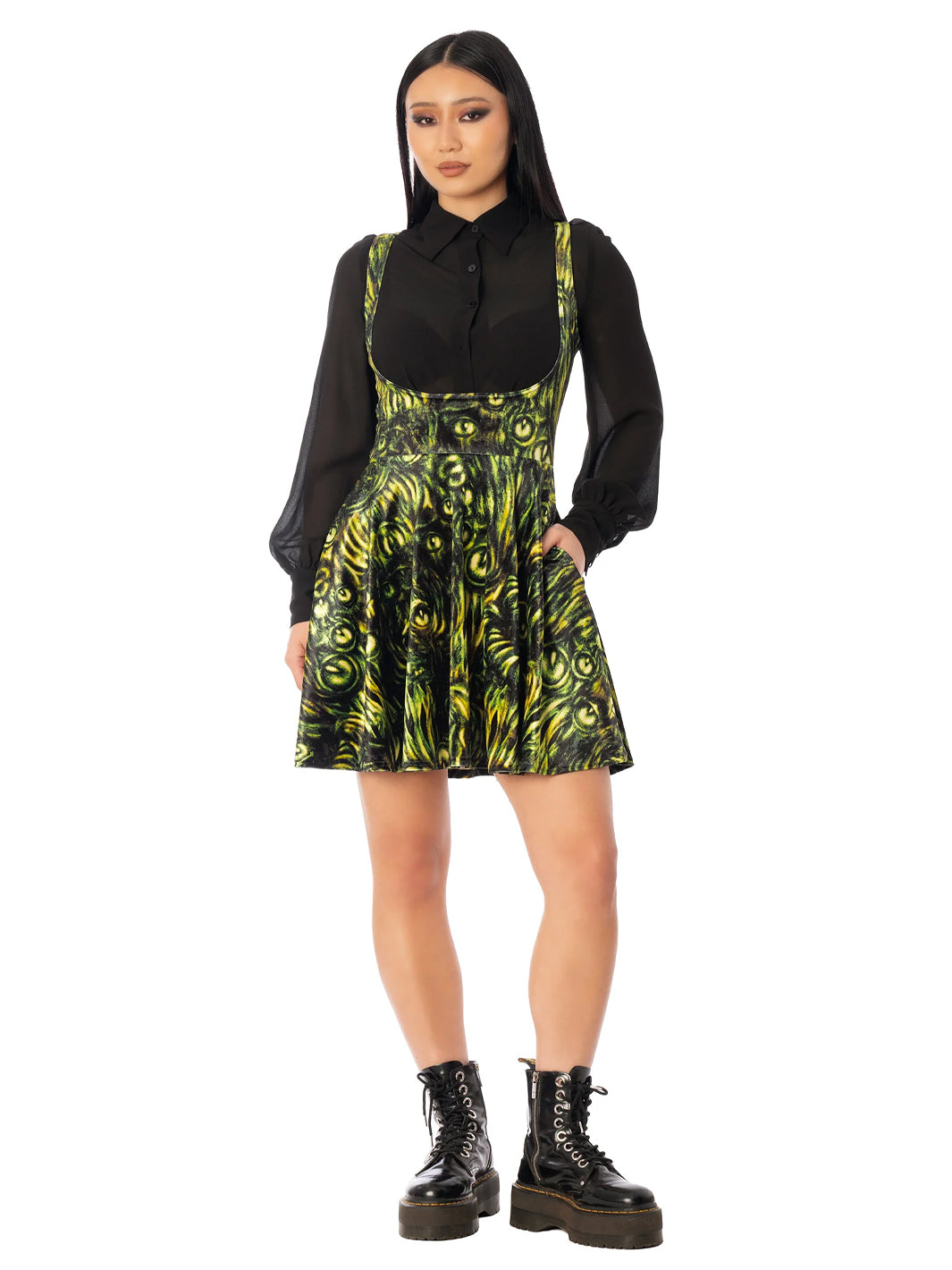 Mesmereyes Velvet Underbust Dress