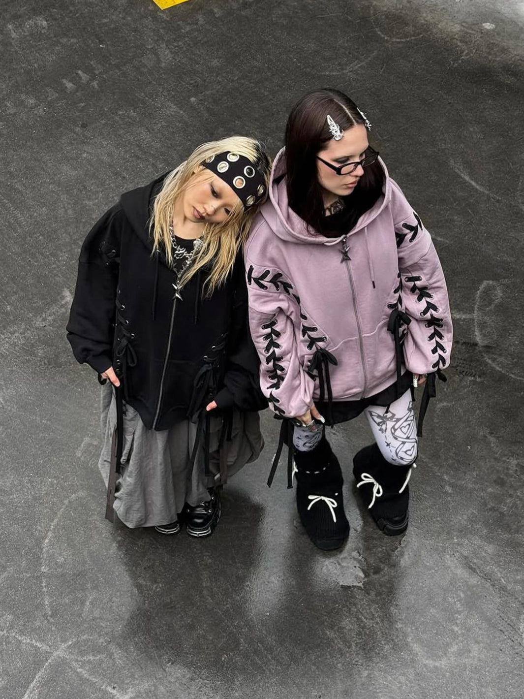 MIA PINK ZIP UP HOODIE