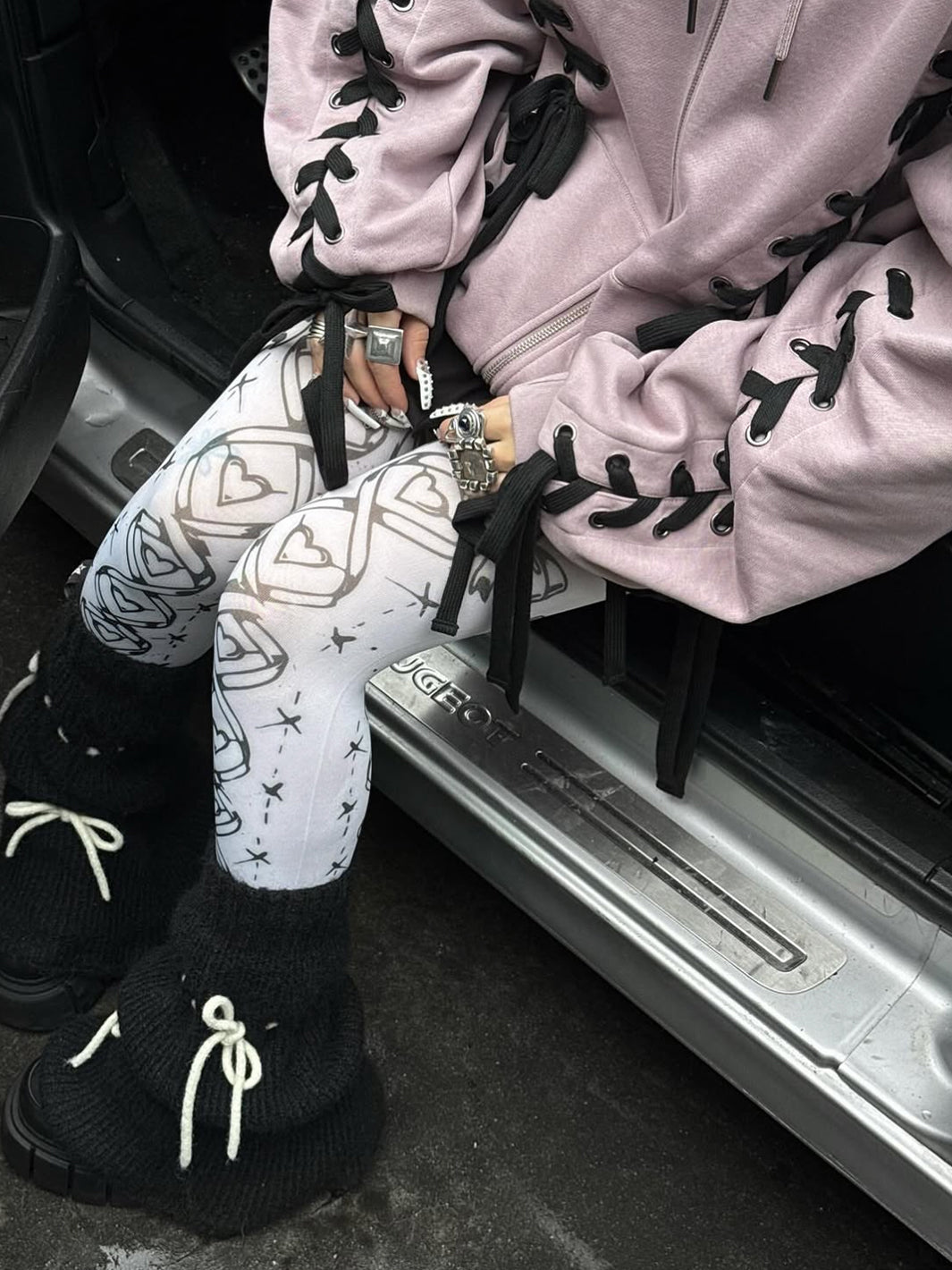 MIA PINK ZIP UP HOODIE