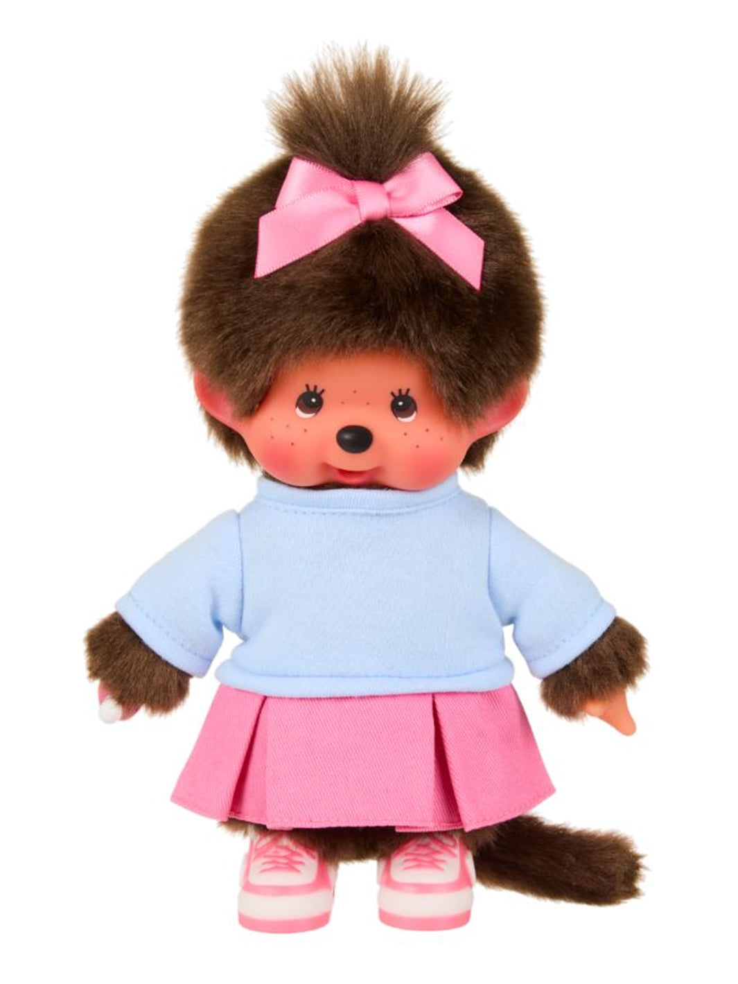 MONCHHICHI GIRL IN SKIRT & SNEAKERS PLUSH DOLL