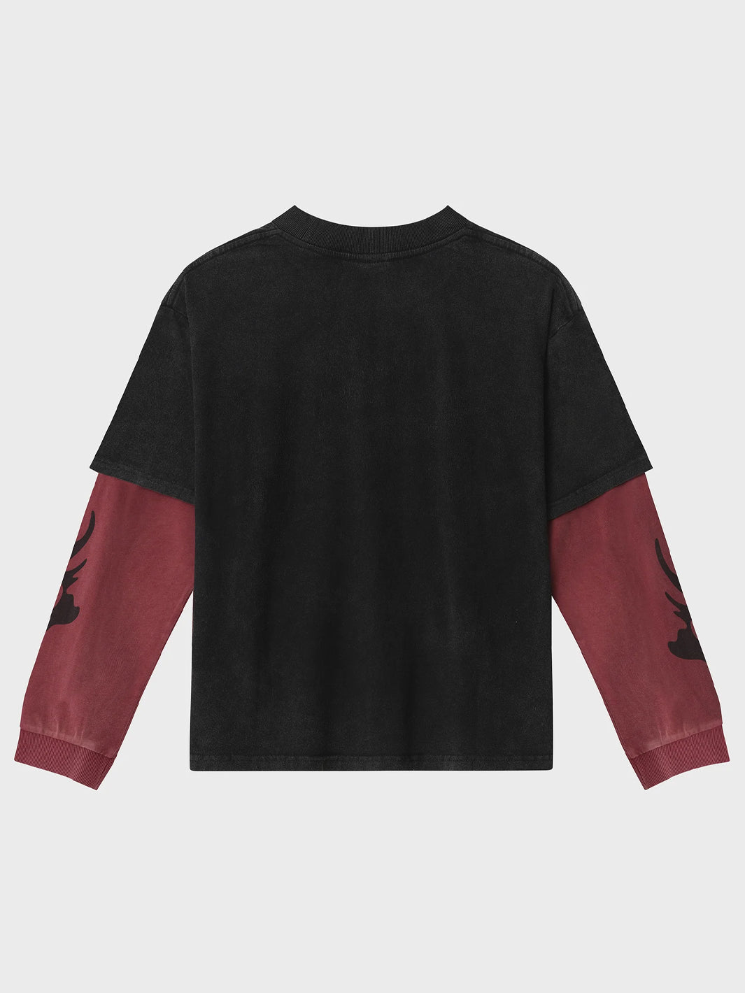 OILCHANGE 2.0 LAYERED TEE - BLACK/RED