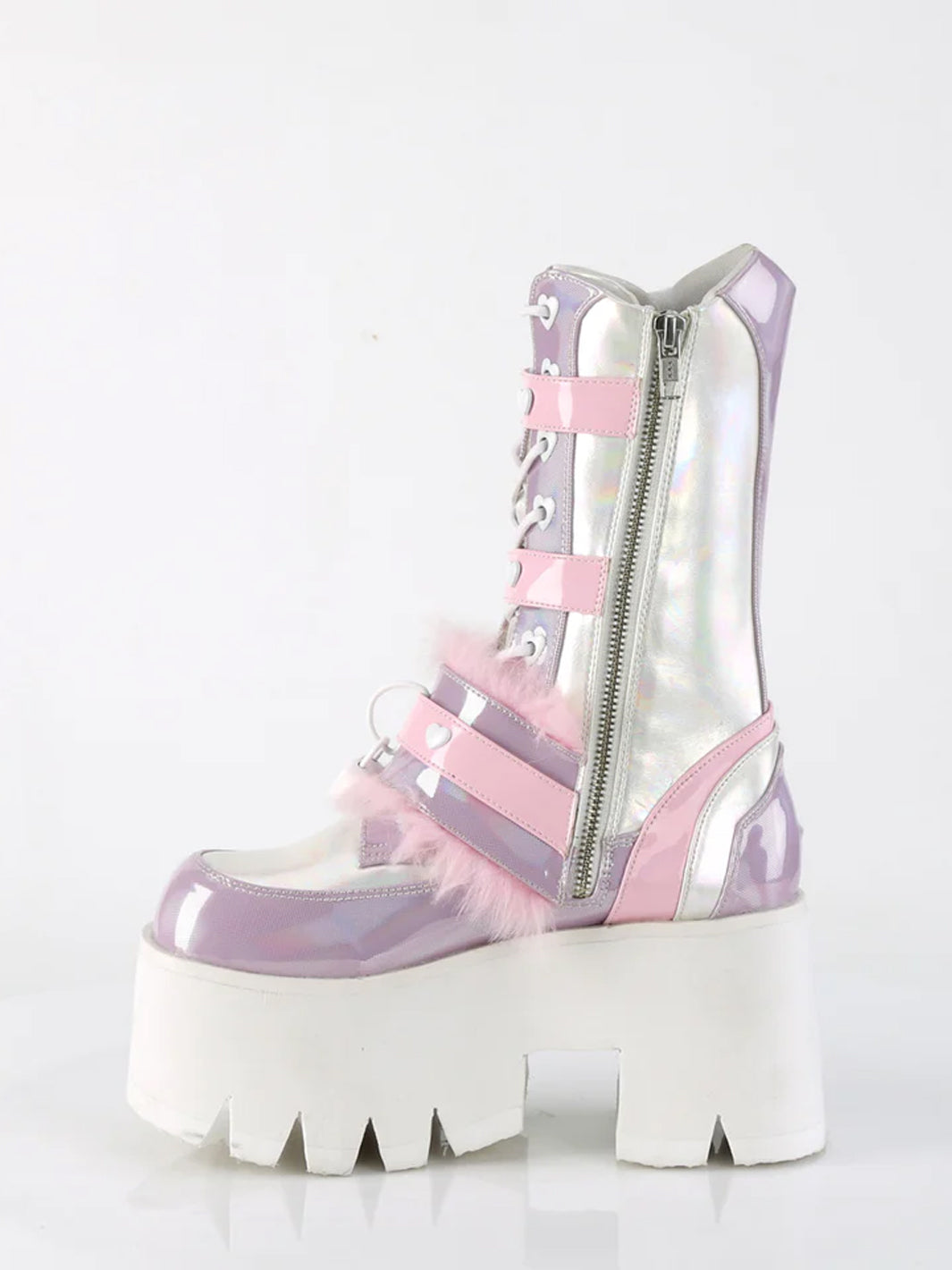 DEMONIA ASHES-120 BOOTS - PINK LAVENDER ✰ PRE ORDER ✰
