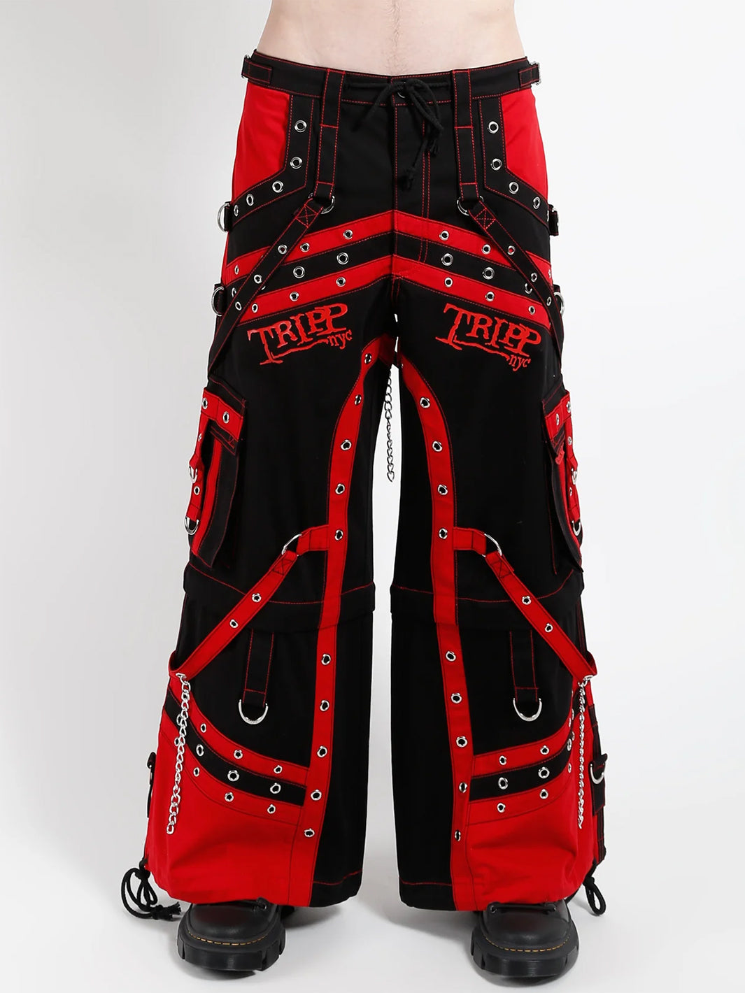 OFF TRACK PANT - BLACK/RED