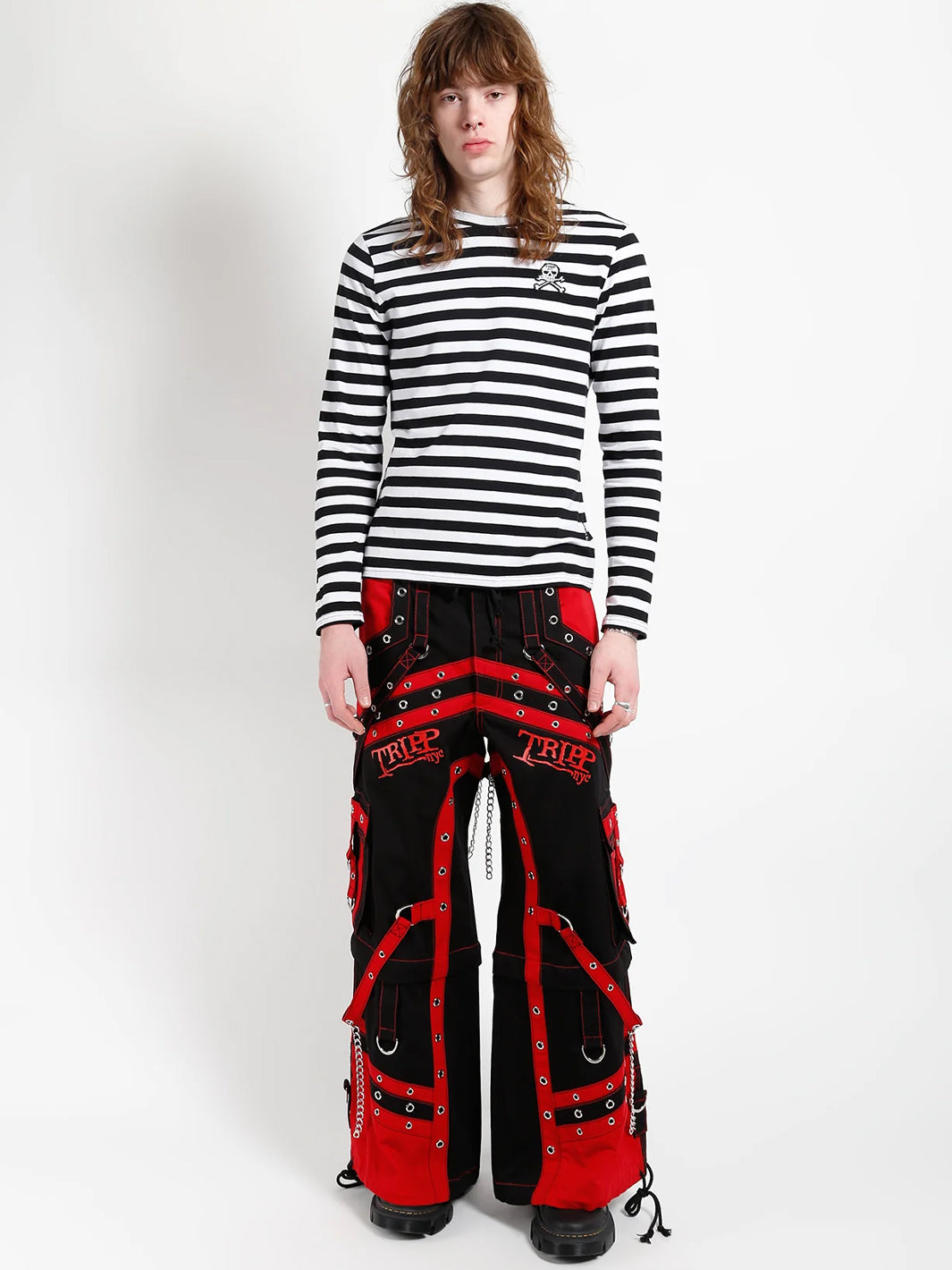 OFF TRACK PANT - BLACK/RED