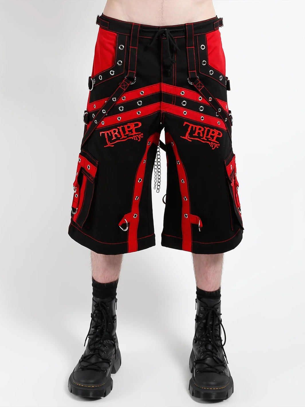OFF TRACK PANT - BLACK/RED