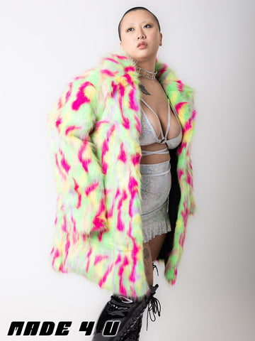PARTY MONSTER FAUX FUR JACKET - MID LENGTH ✰ MADE 4 U ✰