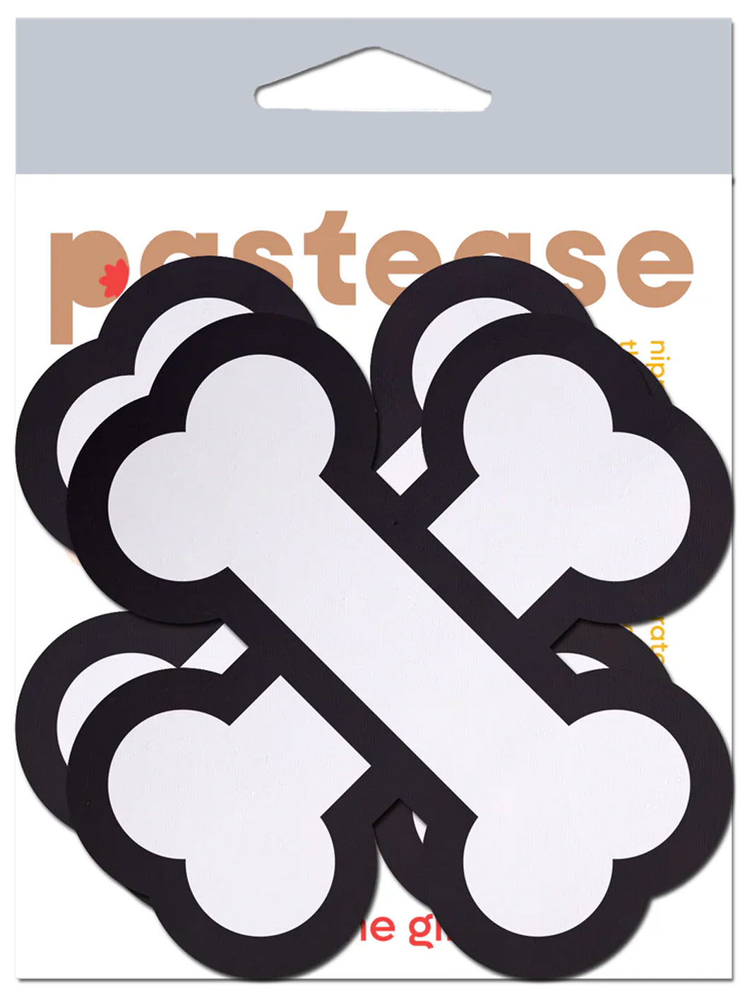 CROSSBONES NIPPLE PASTIES - WHITE