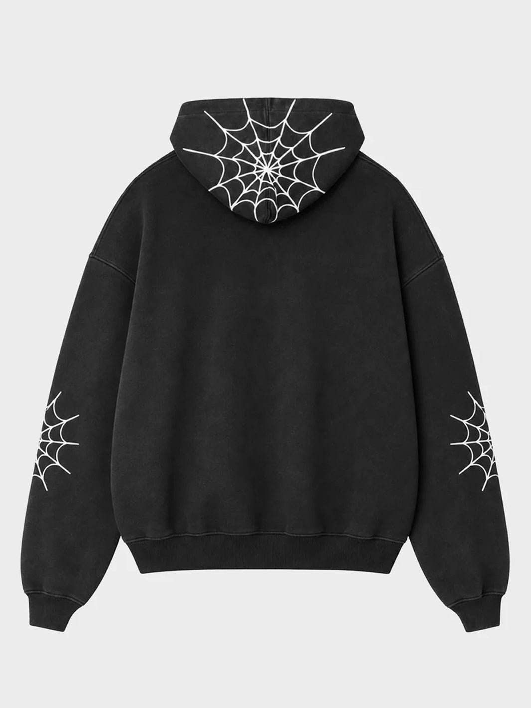 WEBBED CLASSIC HOODIE - WASHED BLACK