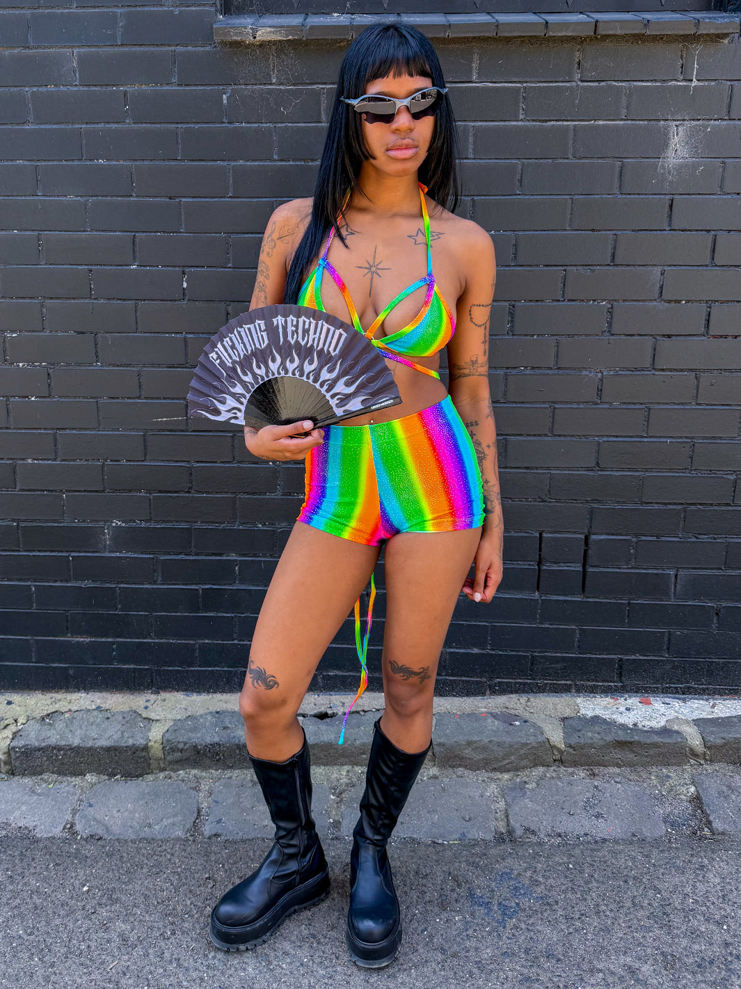 ROLLER BOOTY SHORTS - PRISM POWER