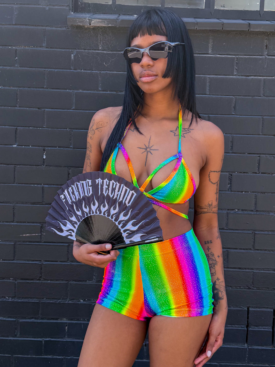 ROLLER BOOTY SHORTS - PRISM POWER