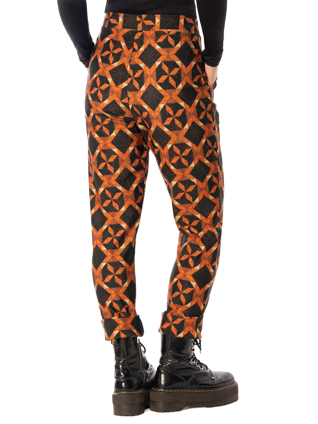 Pumpkin Patchwork Cuffed Pants