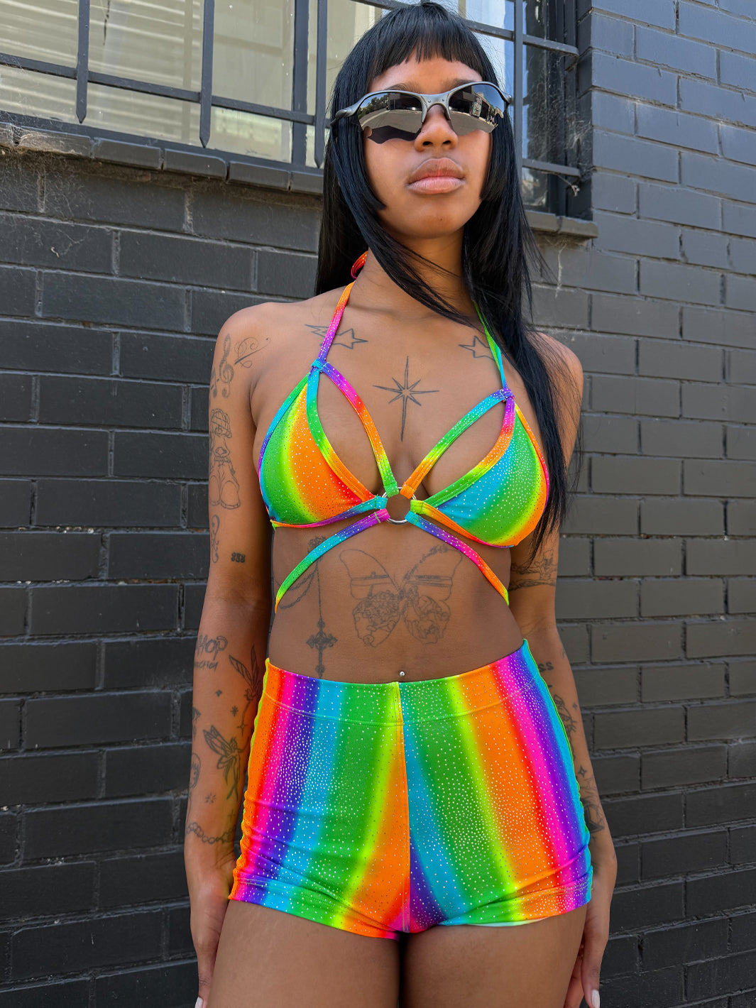 ROLLER BOOTY SHORTS - PRISM POWER