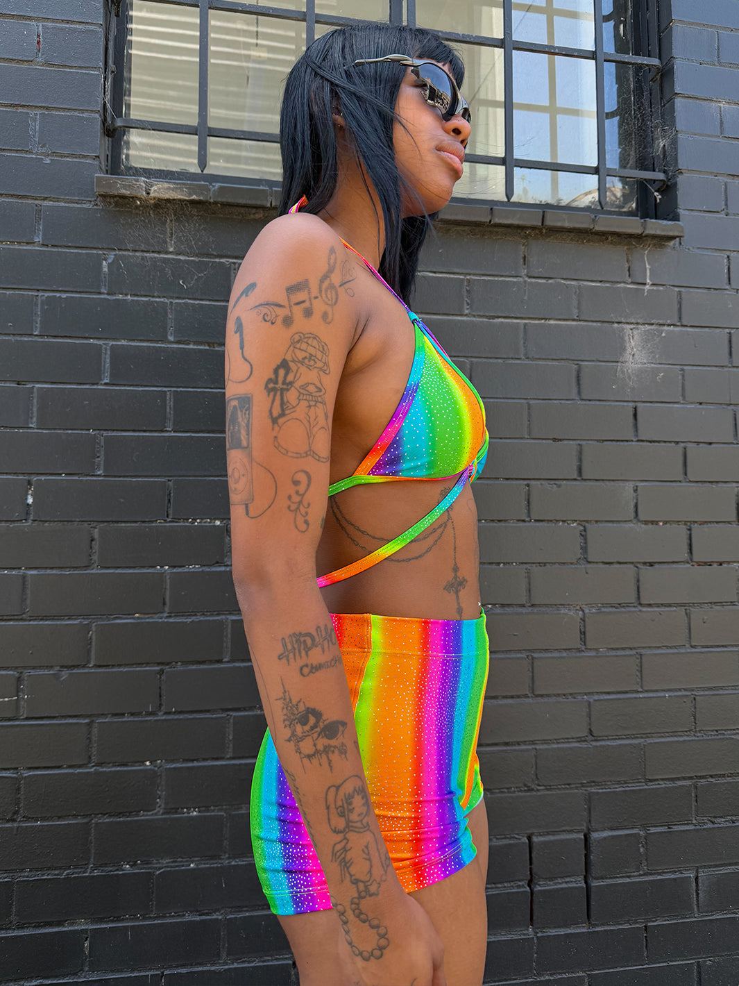 ROLLER BOOTY SHORTS - PRISM POWER