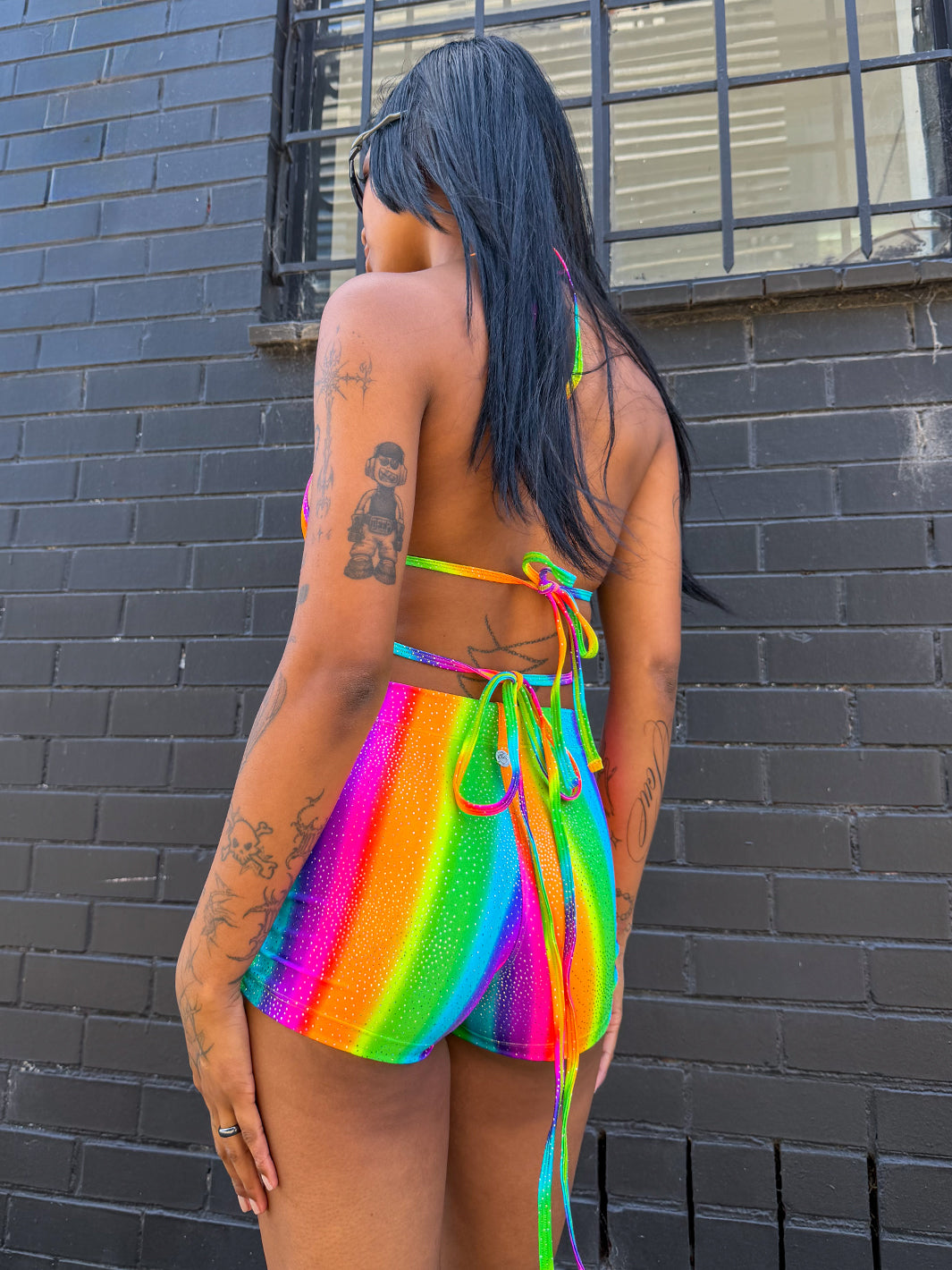 ROLLER BOOTY SHORTS - PRISM POWER