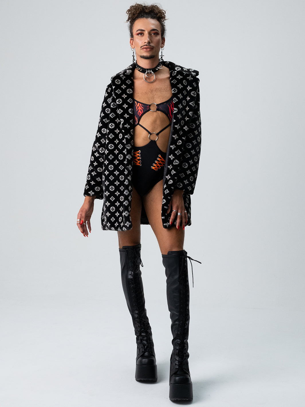 RICH BITCH FAUX FUR JACKET - BLACK ✰ MADE 4 U ✰