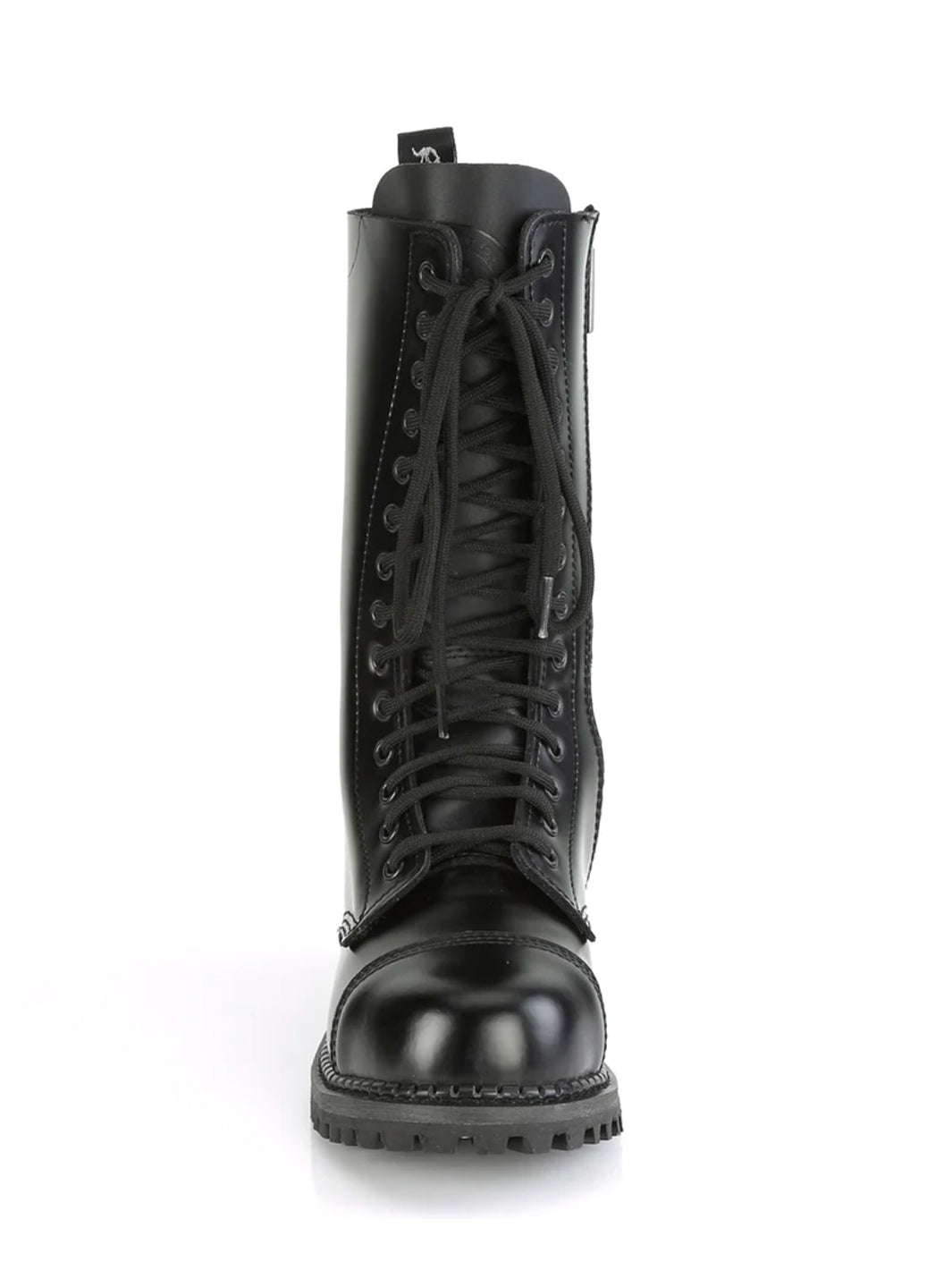 DEMONIA RIOT-14 - BLACK LEATHER ✰ PRE ORDER ✰