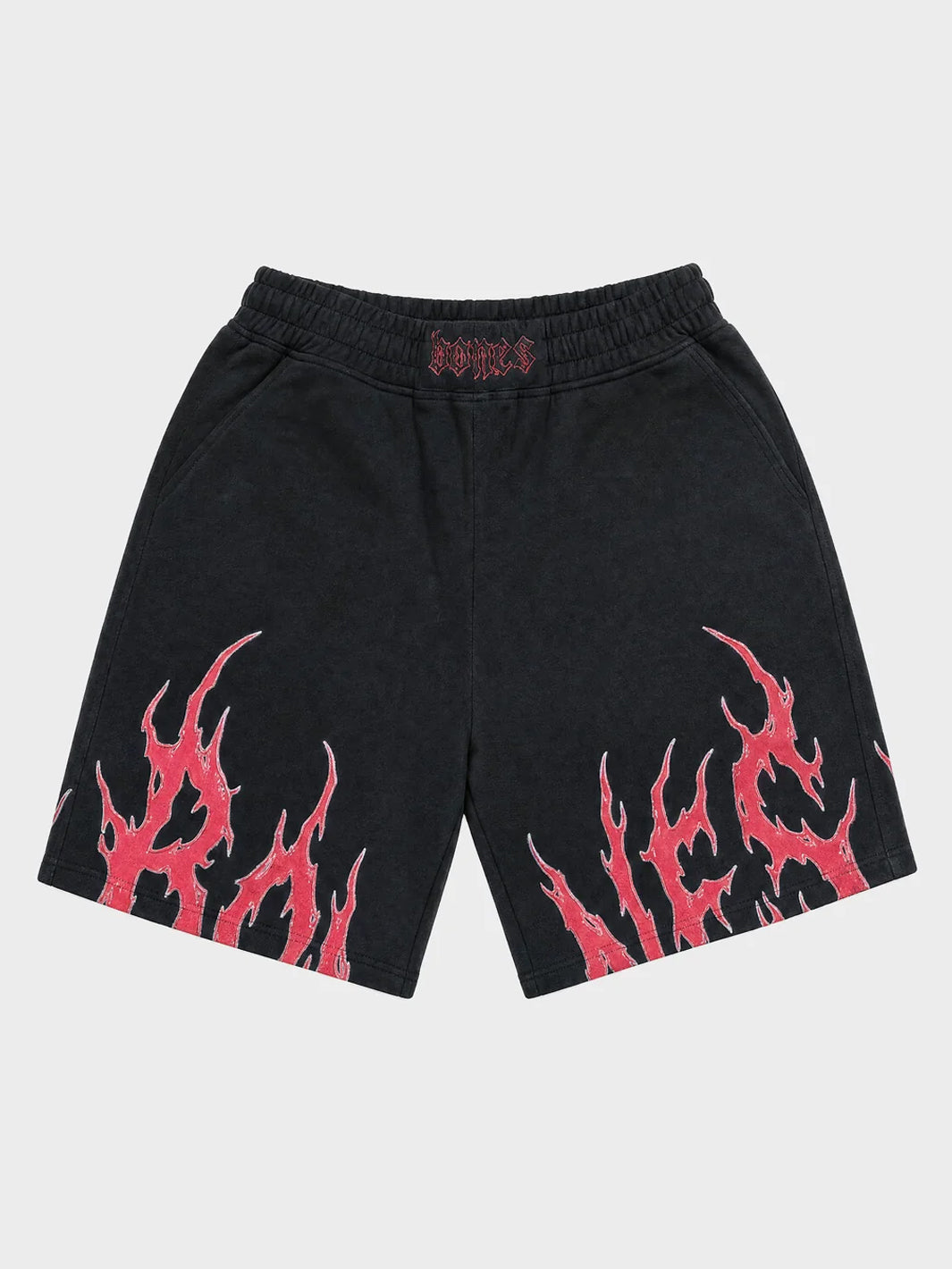 ROCKER JERSEY SHORTS - BLACK/RED