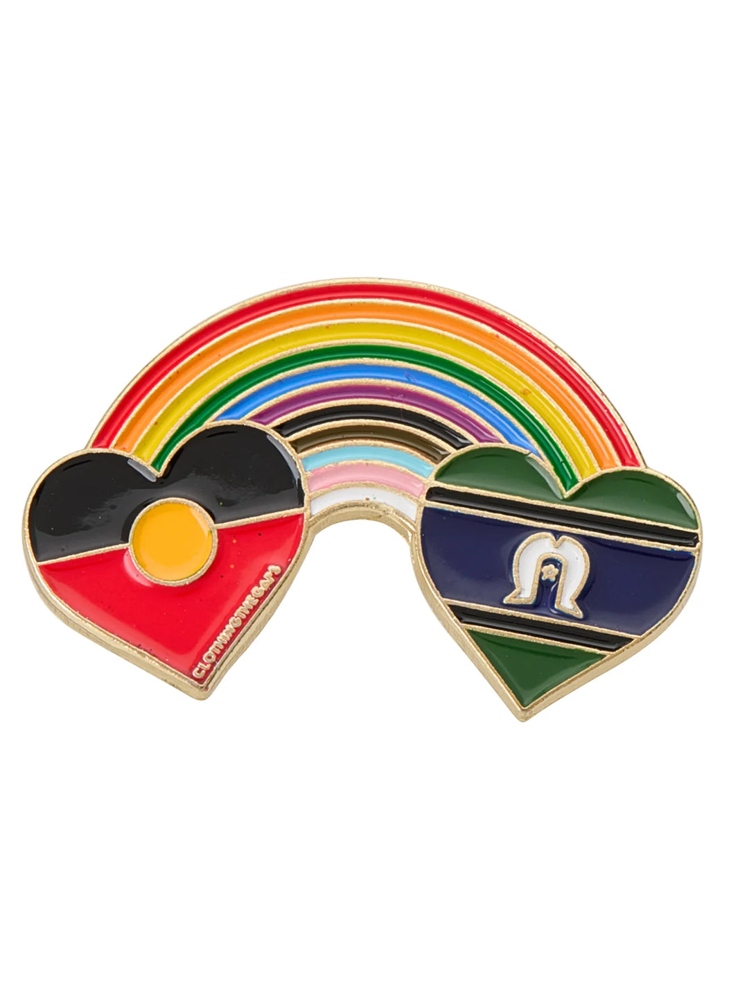 BLAK RAINBOW LUV PIN