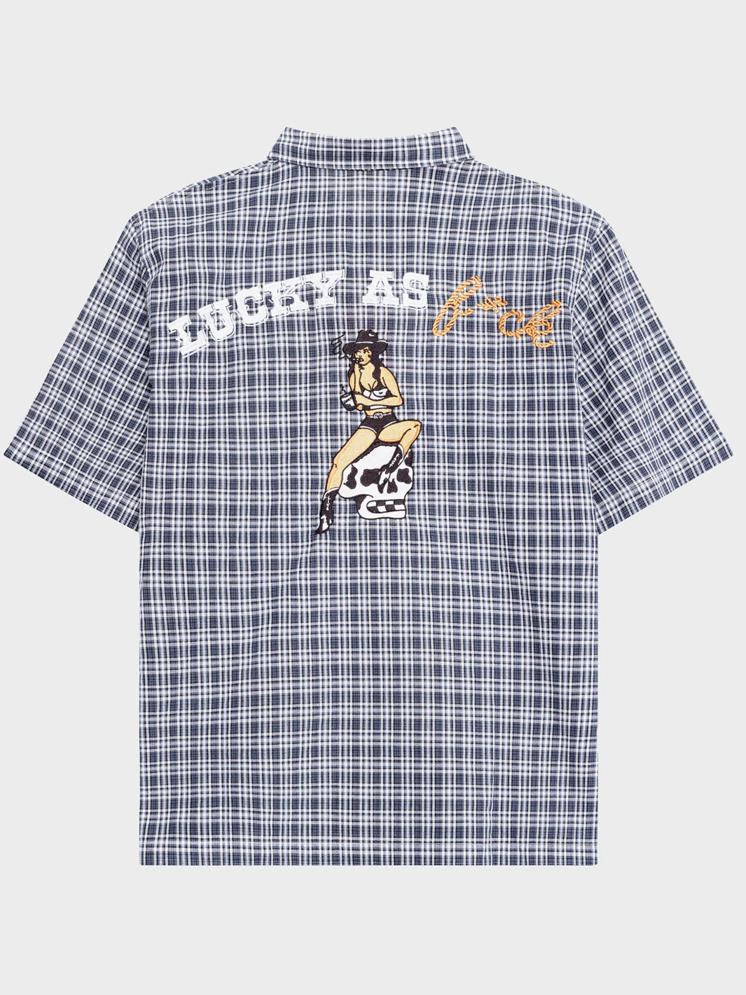 BONES CHECK RODEO 2.0 SHIRT - BLUE