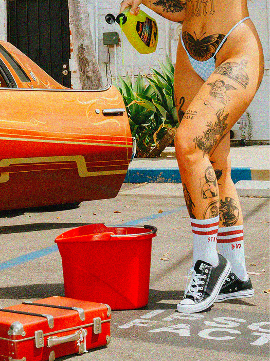 STAY BAD SOCKS WHITE - 3 PACK