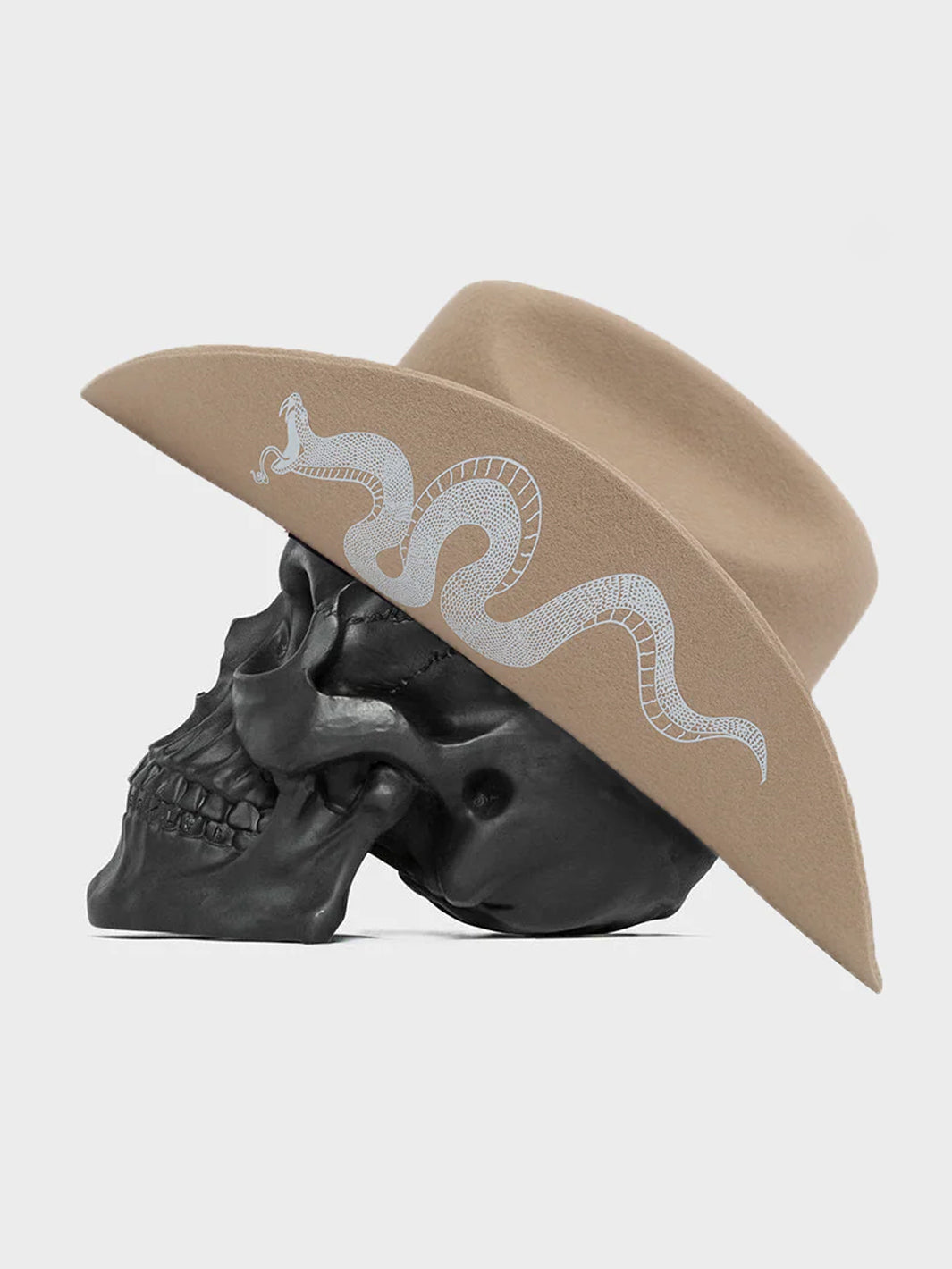 SERPENT COWBOY HAT - CARAMEL
