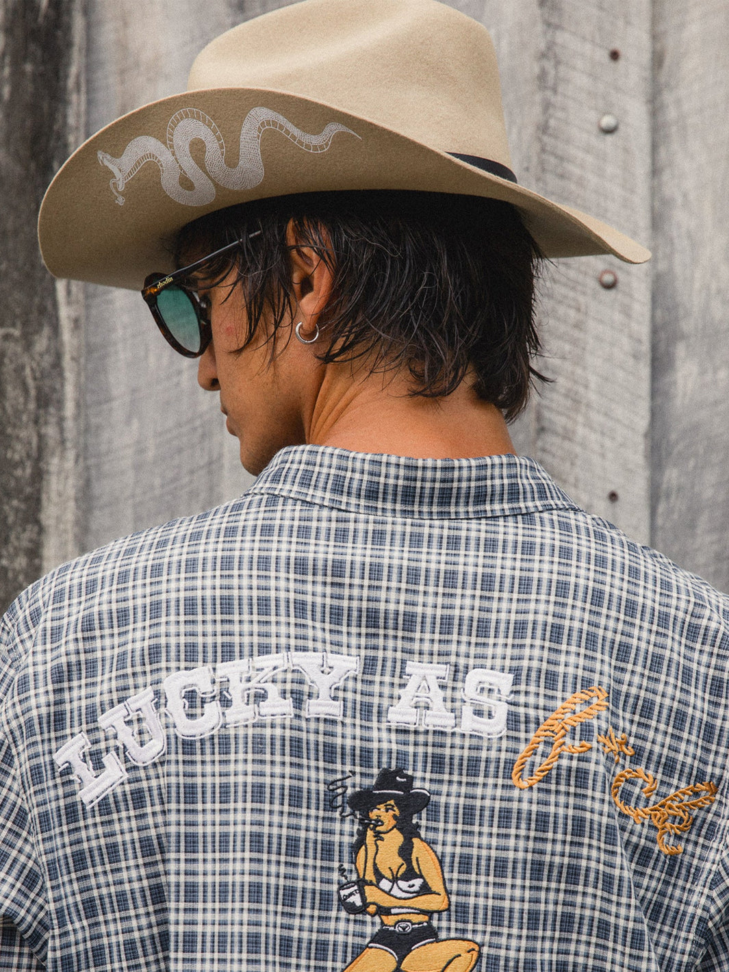 SERPENT COWBOY HAT - CARAMEL