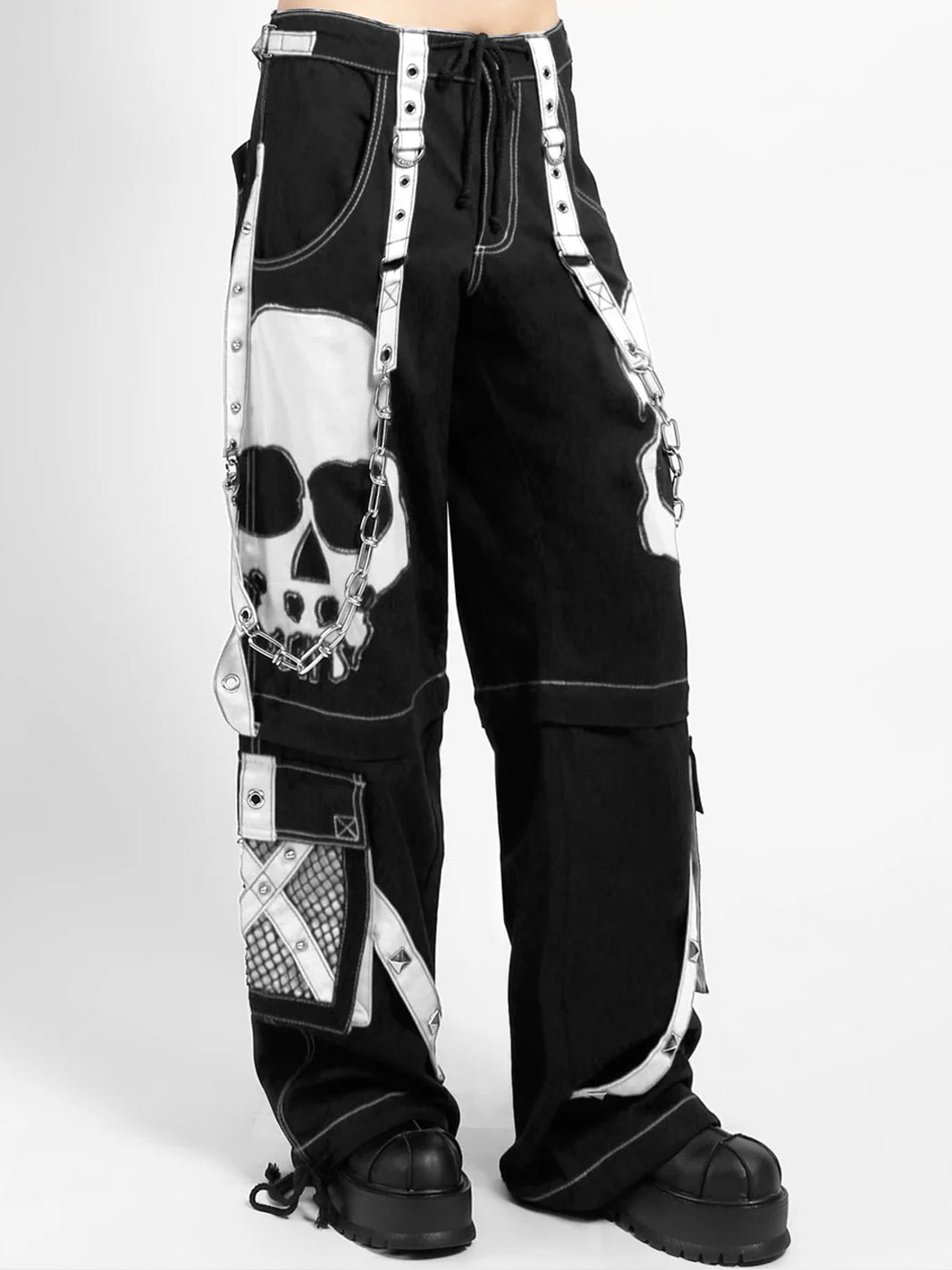 SCARE DARK STREET PANT - BLACK/WHITE