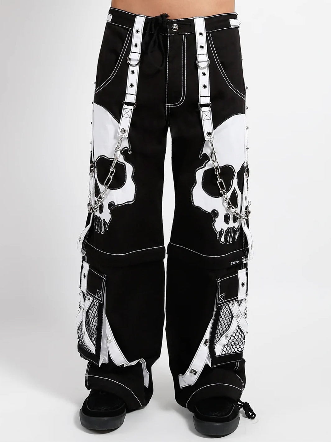 SCARE DARK STREET PANT - BLACK/WHITE