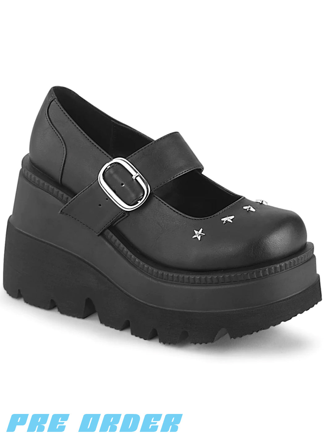 DEMONIA SHAKER-23 - BLACK VEGAN LEATHER ✰ PRE ORDER ✰