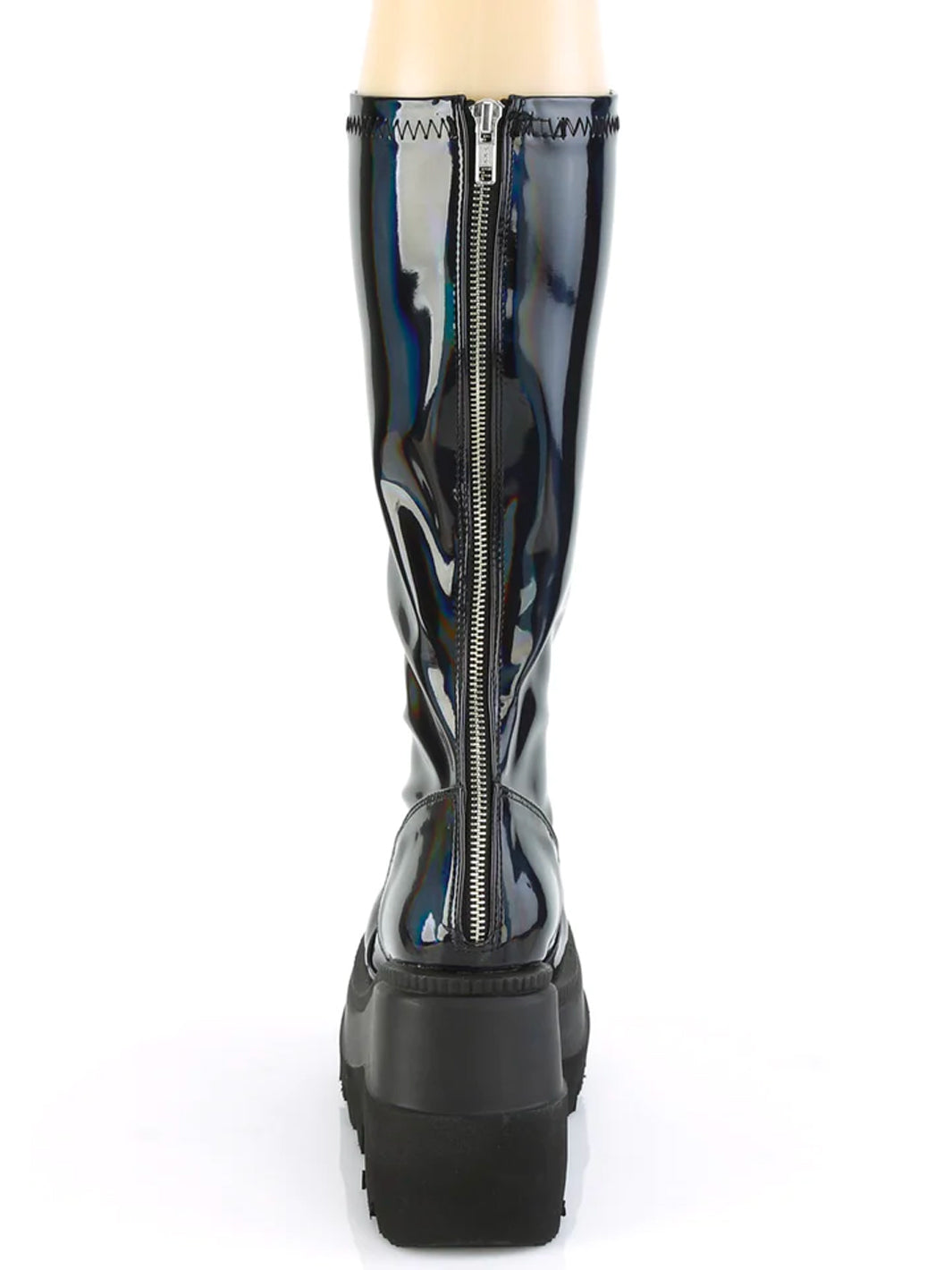 High Boots Demonia Shaker 65 Shaker 65 Black Matte Platform Wedge