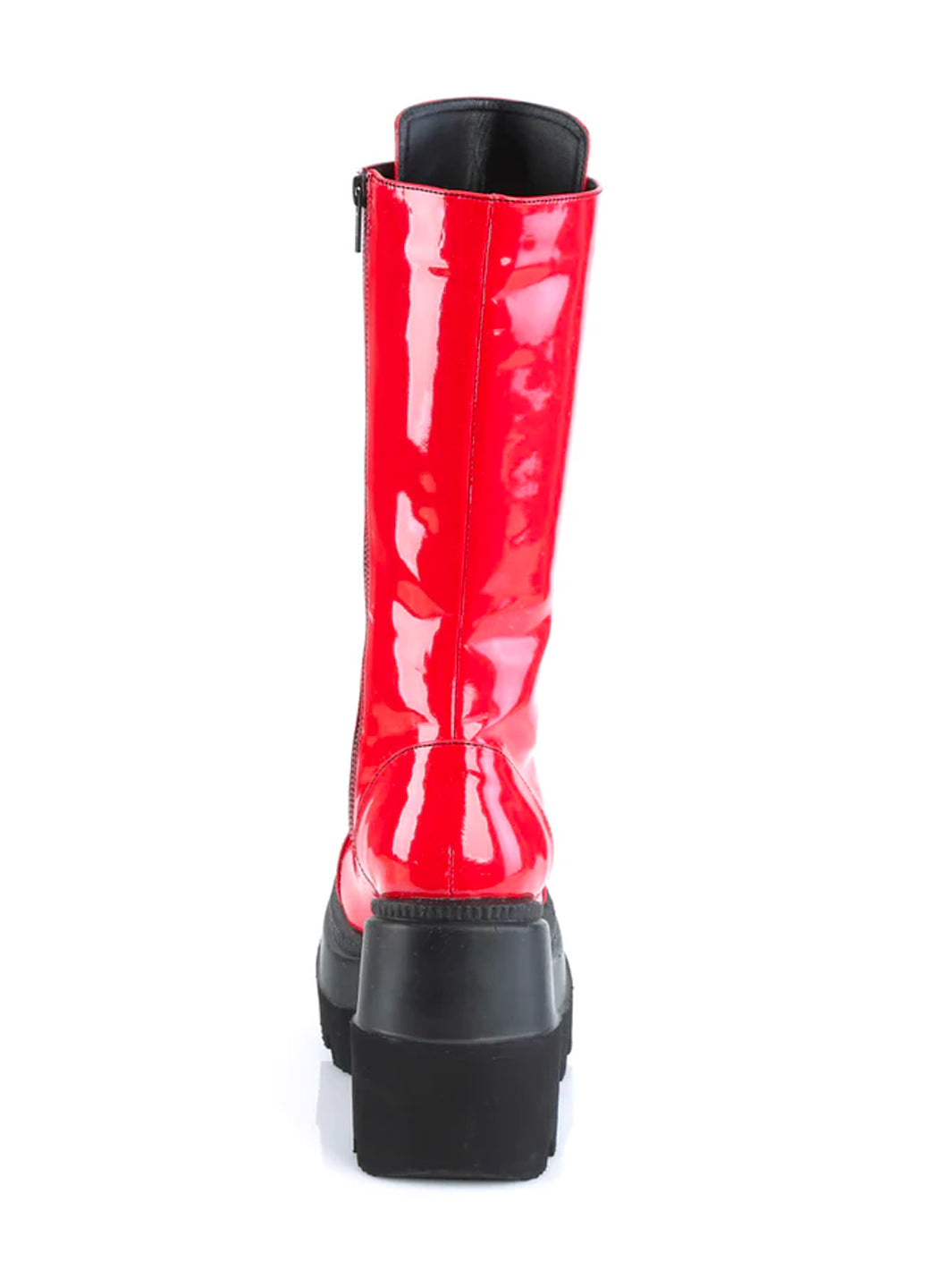 DEMONIA SHAKER-72 BOOTS - RED PATENT ✰ PRE ORDER ✰