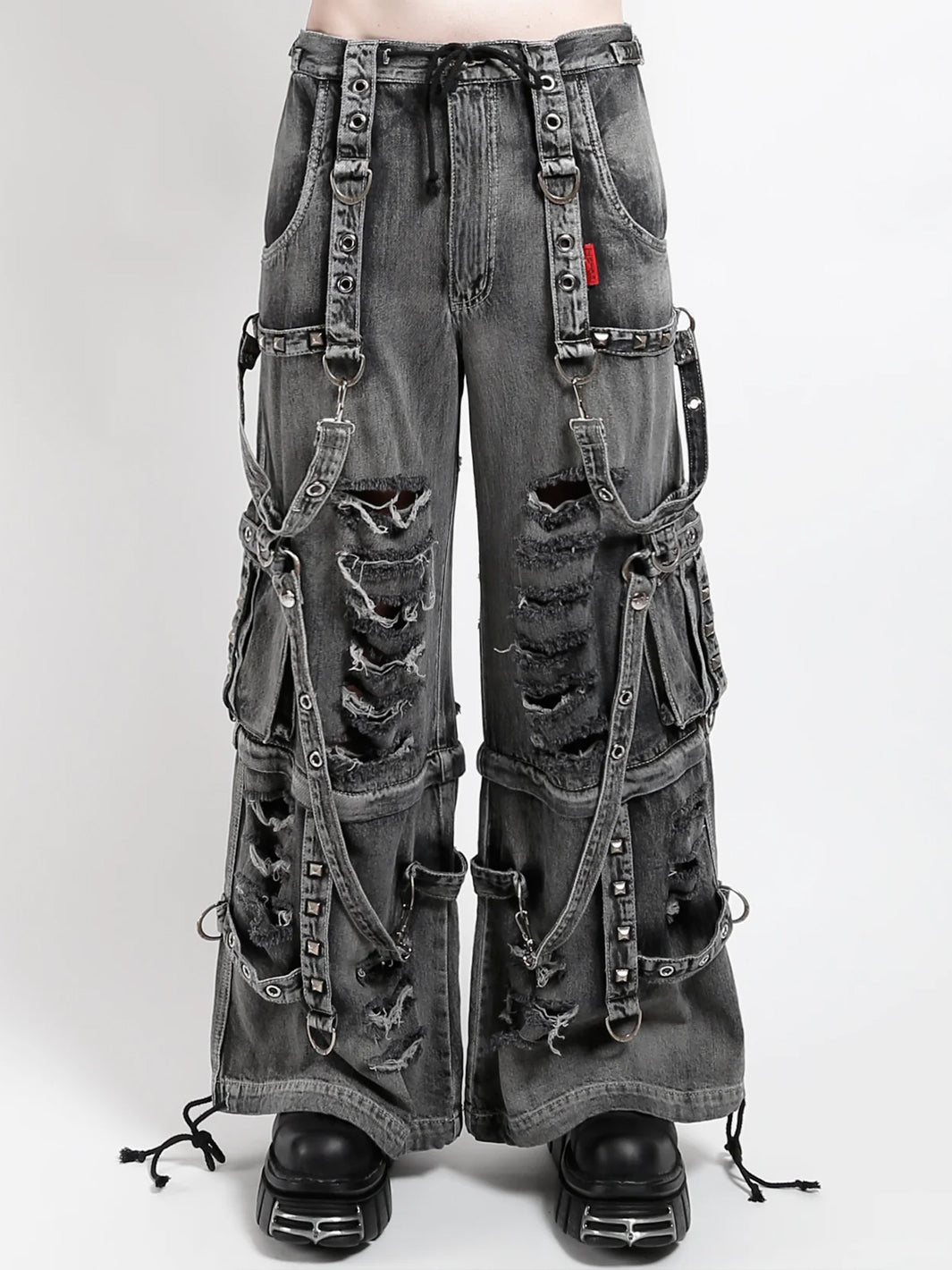 SHREDDER DENIM FULL FORCE PANT - BLACK FOG WASH