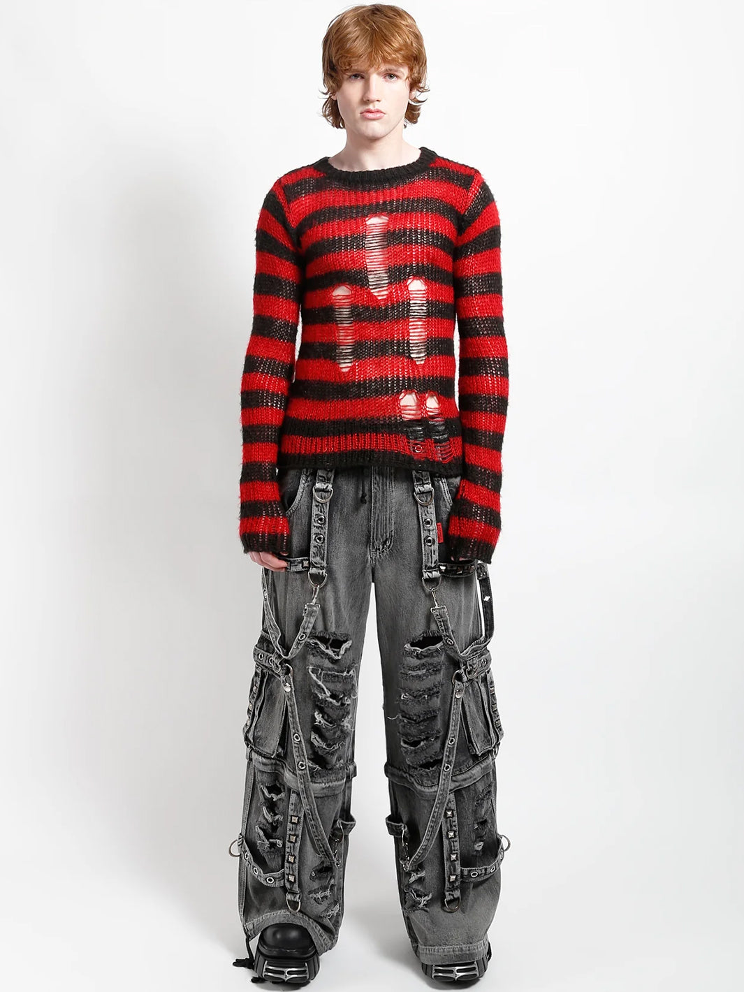 SHREDDER DENIM FULL FORCE PANT - BLACK FOG WASH