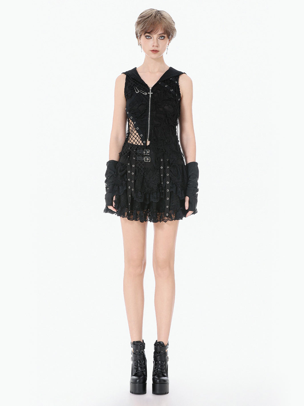 SERAPHINE LACE MINI SKIRT
